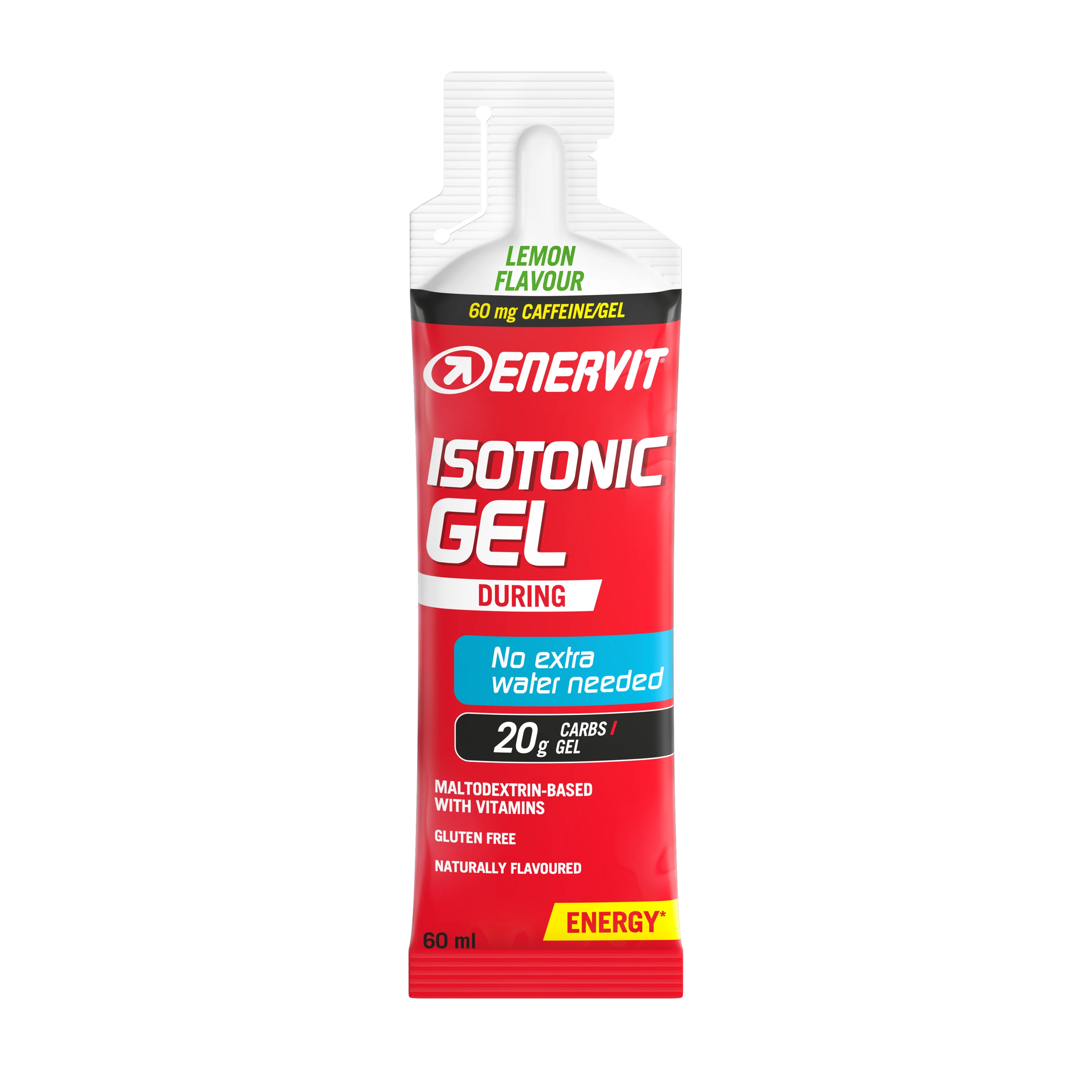 ENERVIT Isotonic Gel + kofein, sáček, 60 ml citron
