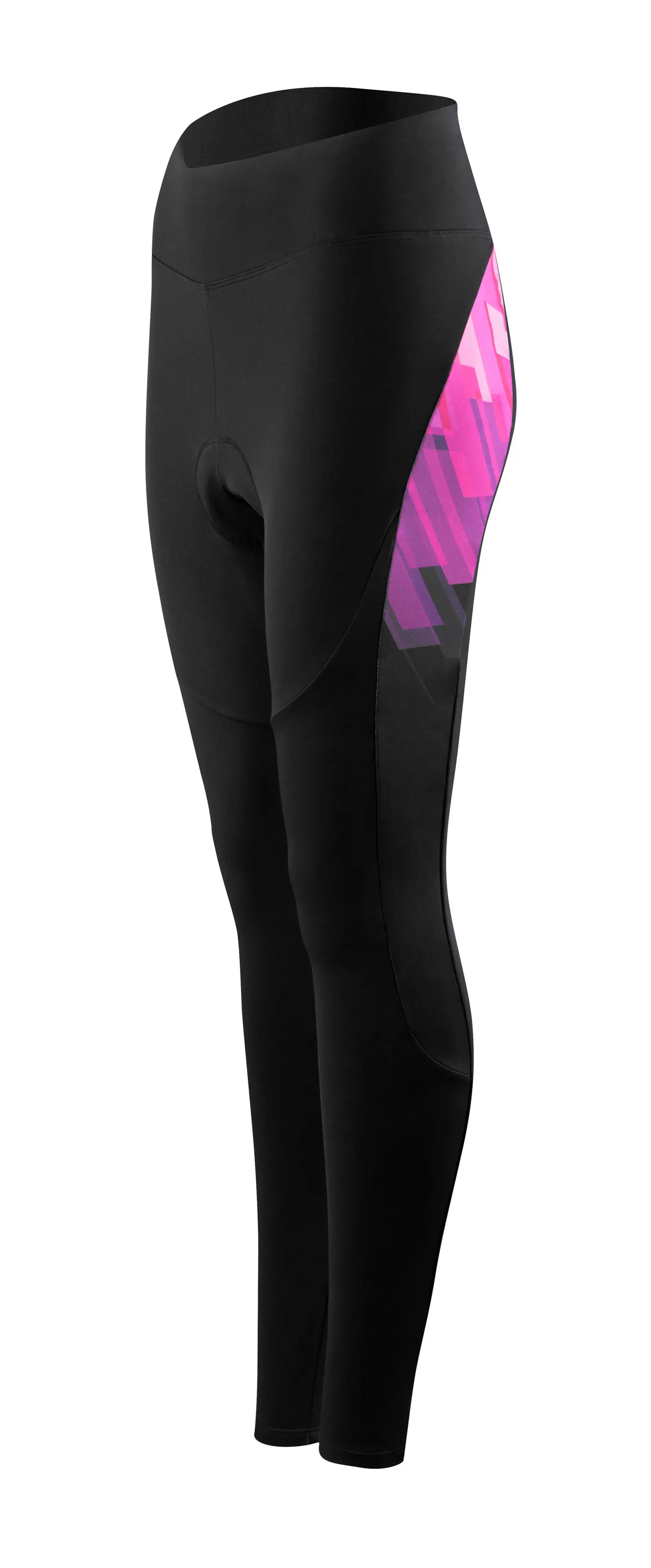 kalhoty F RIDGE LADY do pasu s vl, černo-růžové XL