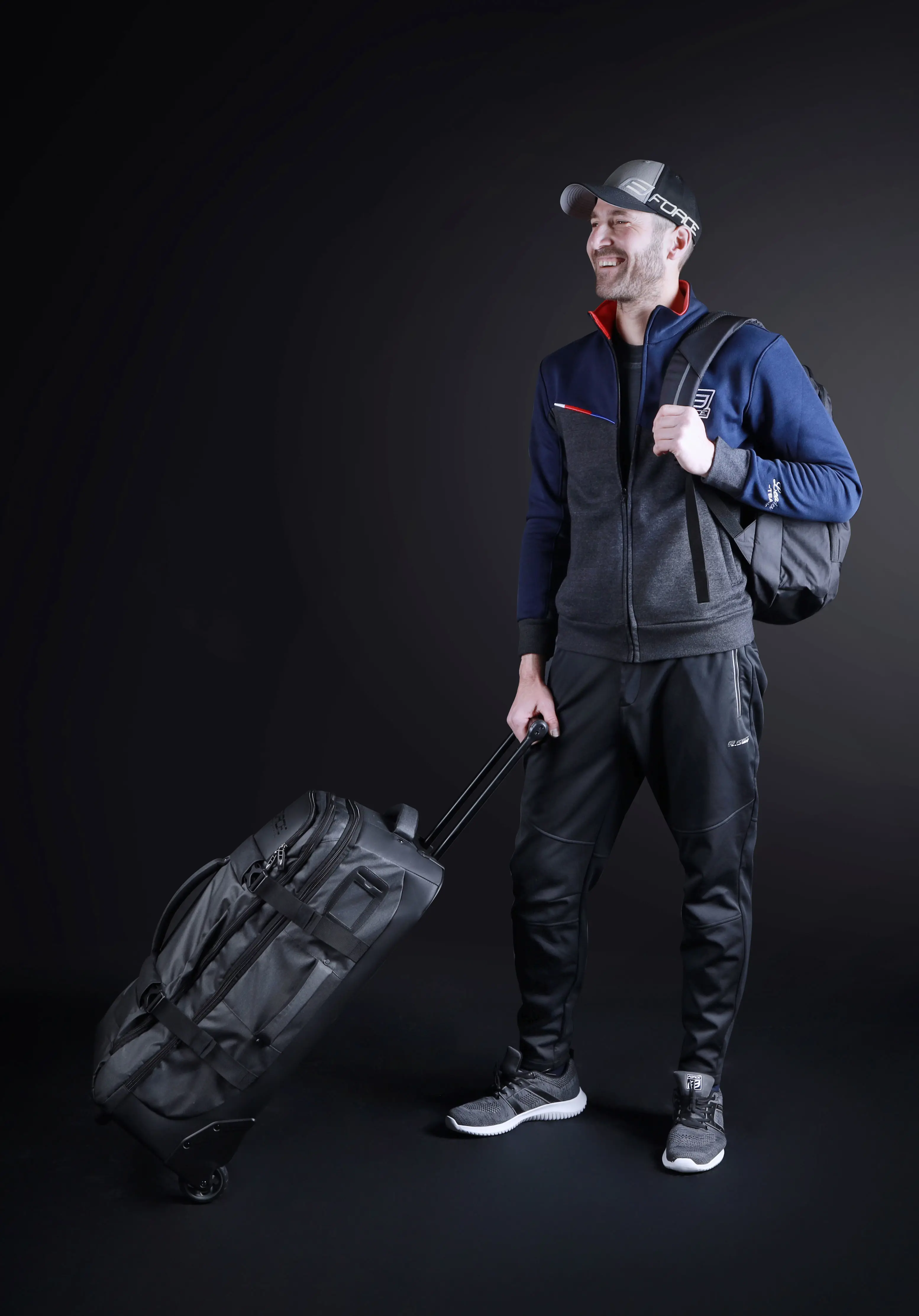 kalhoty FORCE STORY softshell volné, černé 3XL