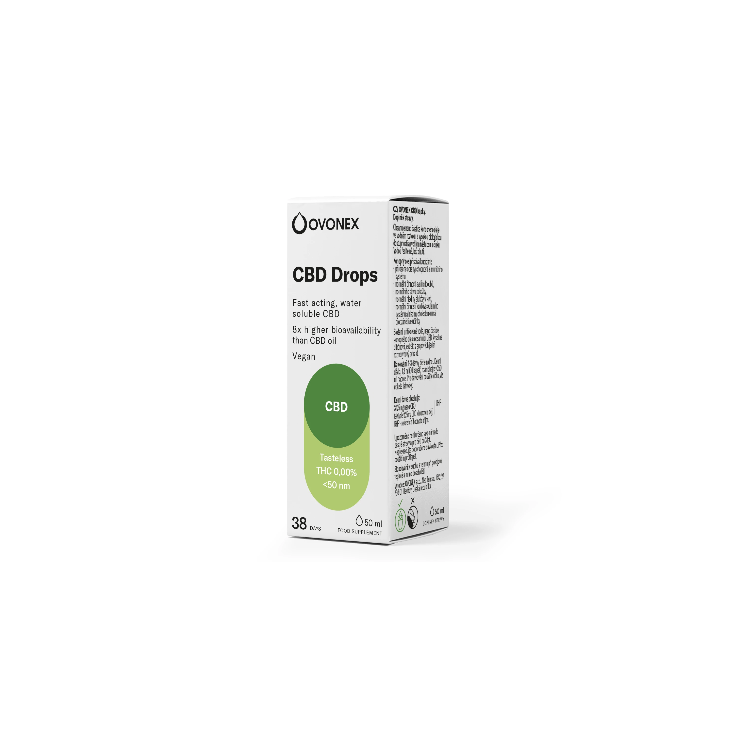 kapky OVONEX CBD Drops 50 ml