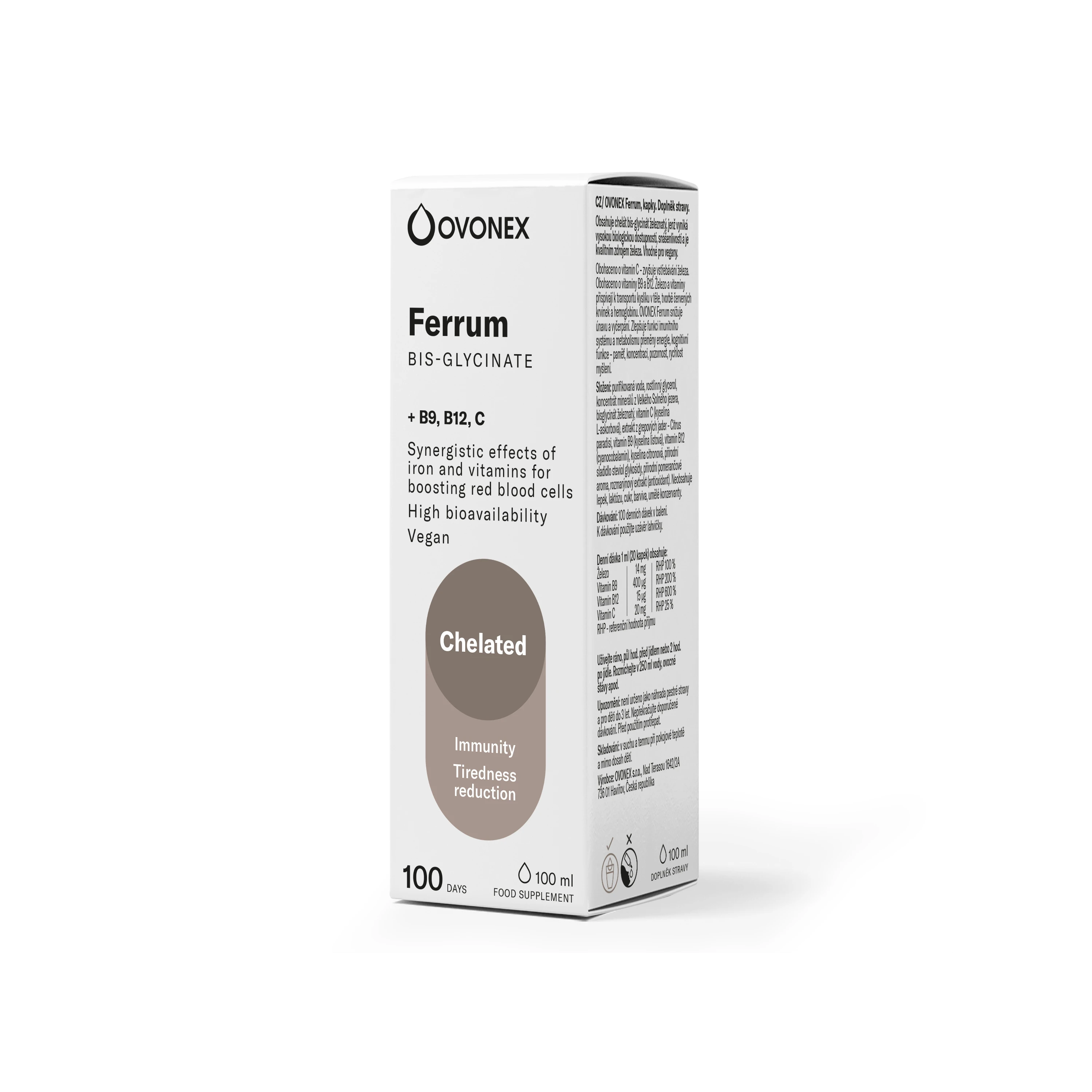kapky Liquid OVONEX FERRUM 100ml