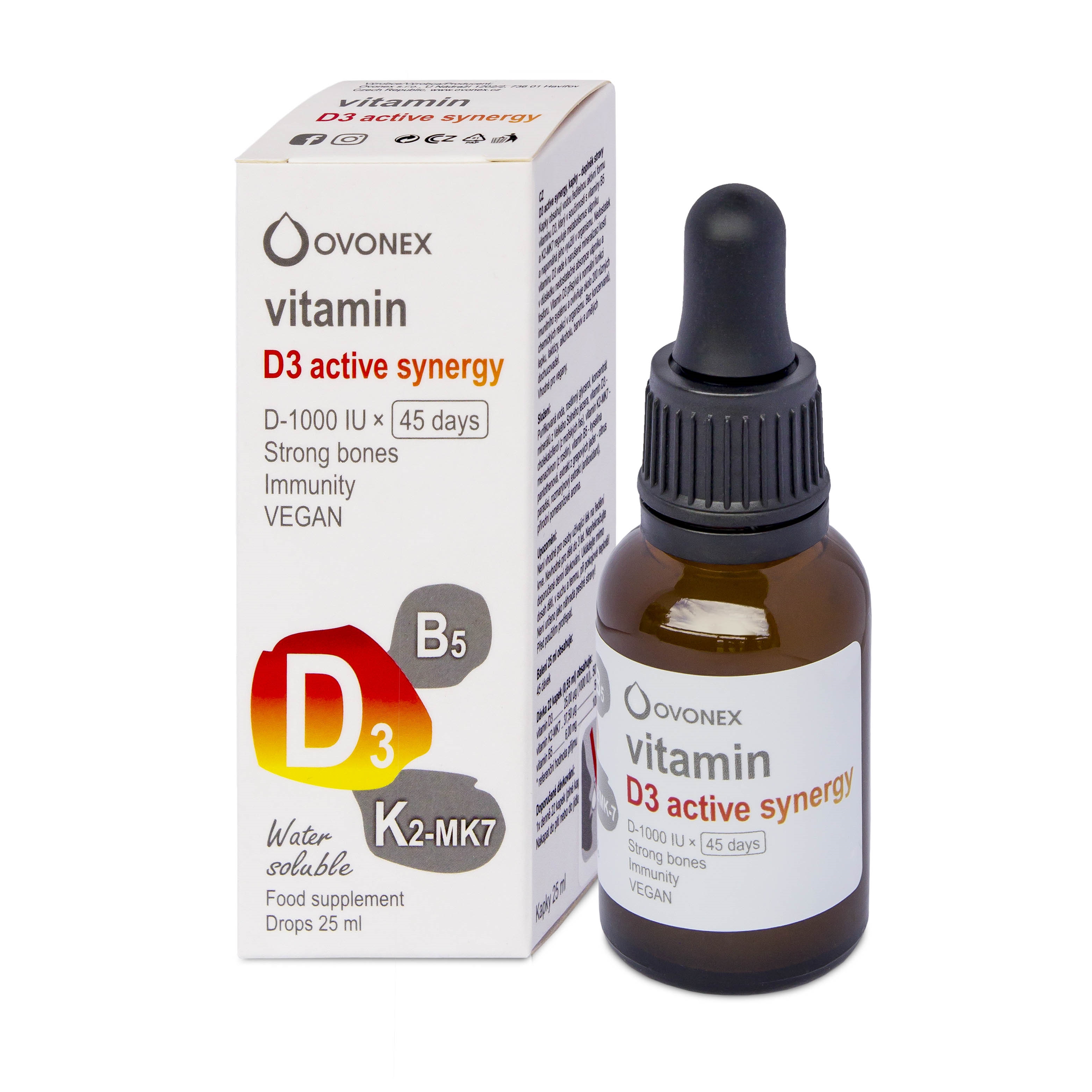 kapky Vitamin D3 active synergy 25ml