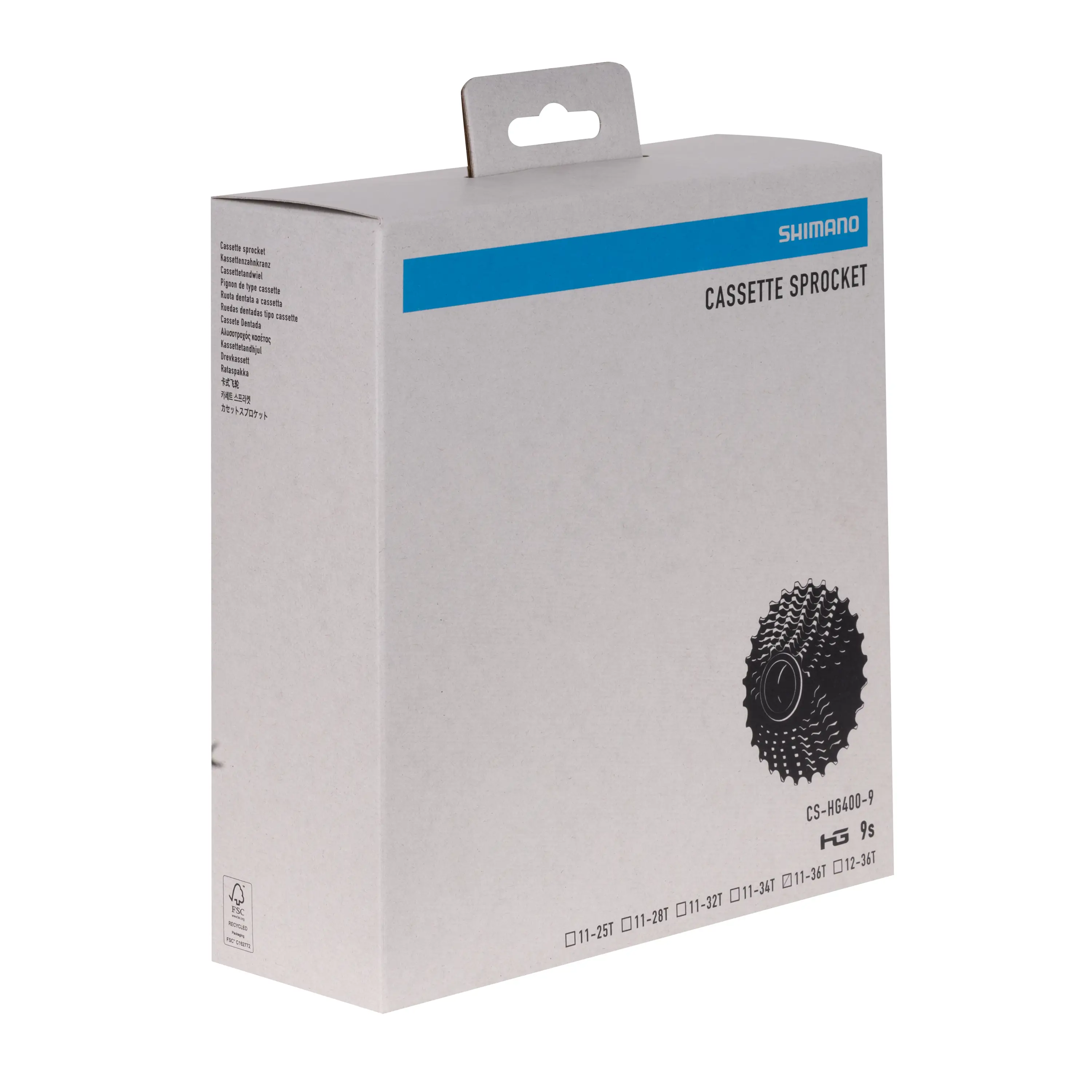 kazeta SH 9 HG 400 DEORE  11-36