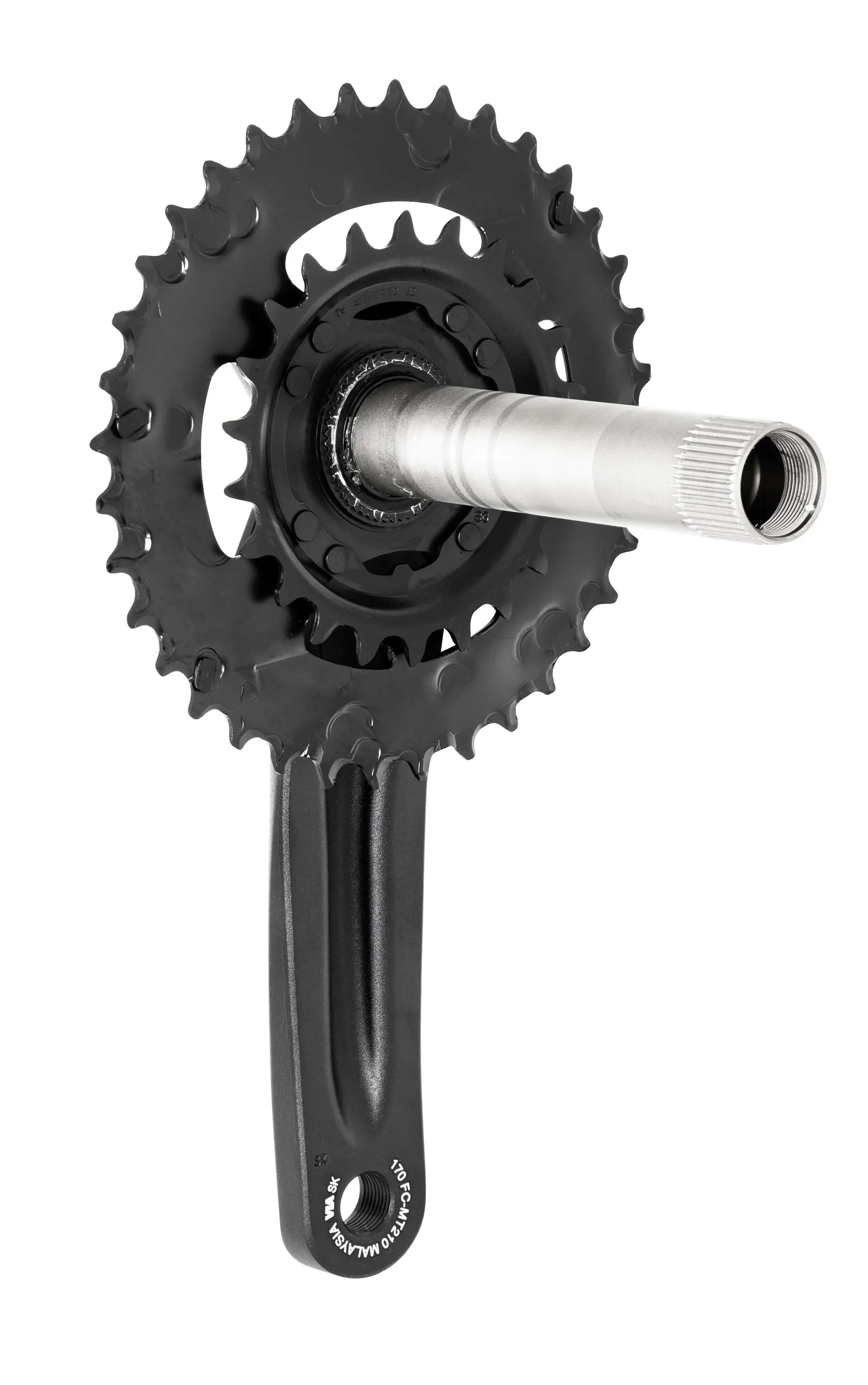 kliky MTB FCMT210 36/22 černé 170 integrovaná osa