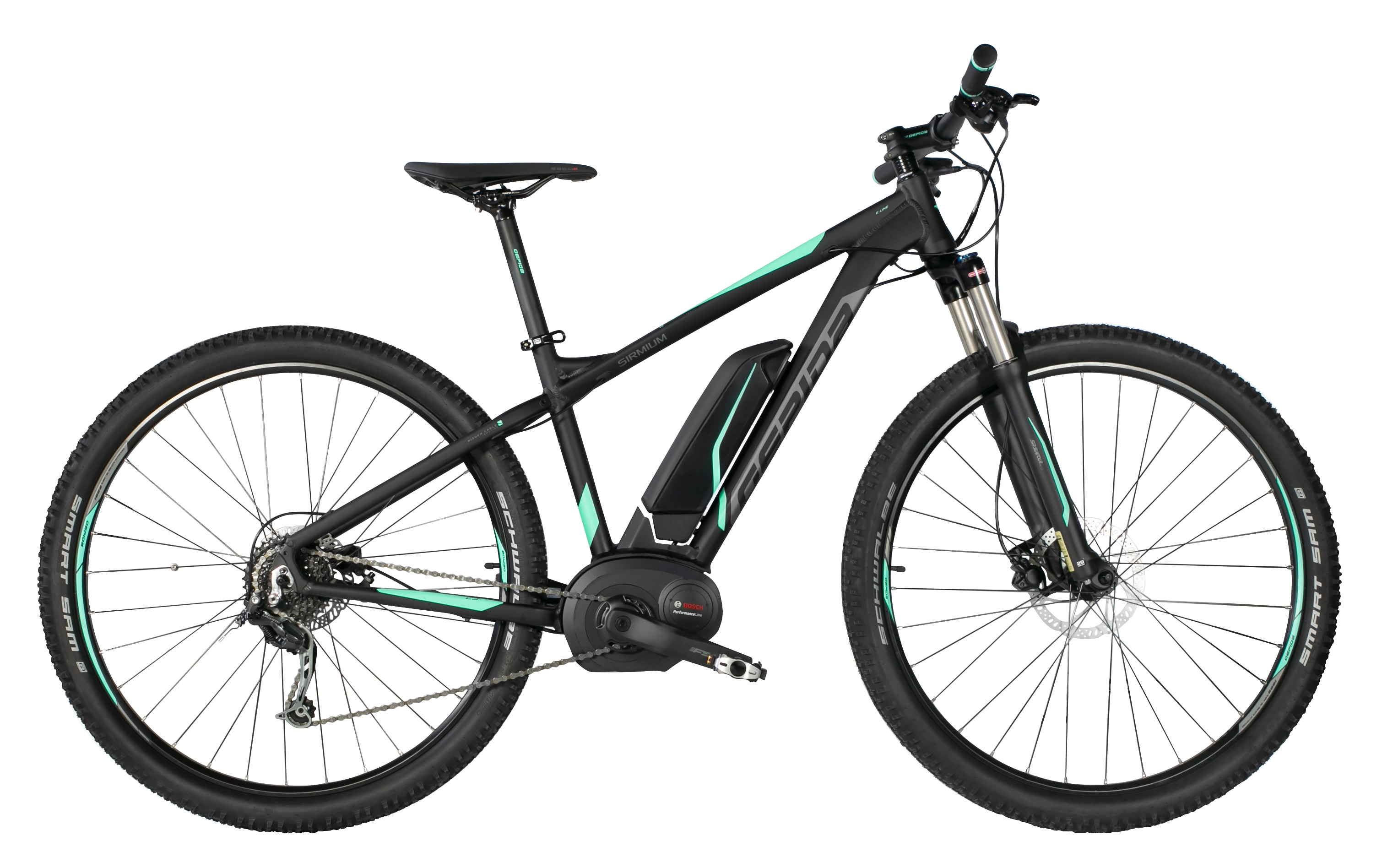 kolo e-bike SIRMIUM 29" DEORE 9,erno-tyrkys. 17"