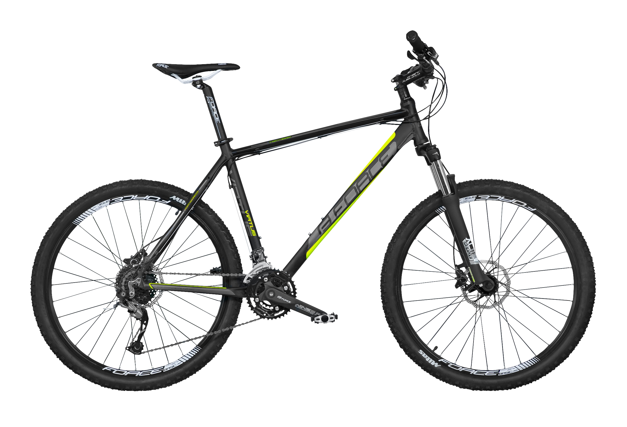 kolo F.Virtus 26" Alivio 3x9 disc hydra.20"črn/flu