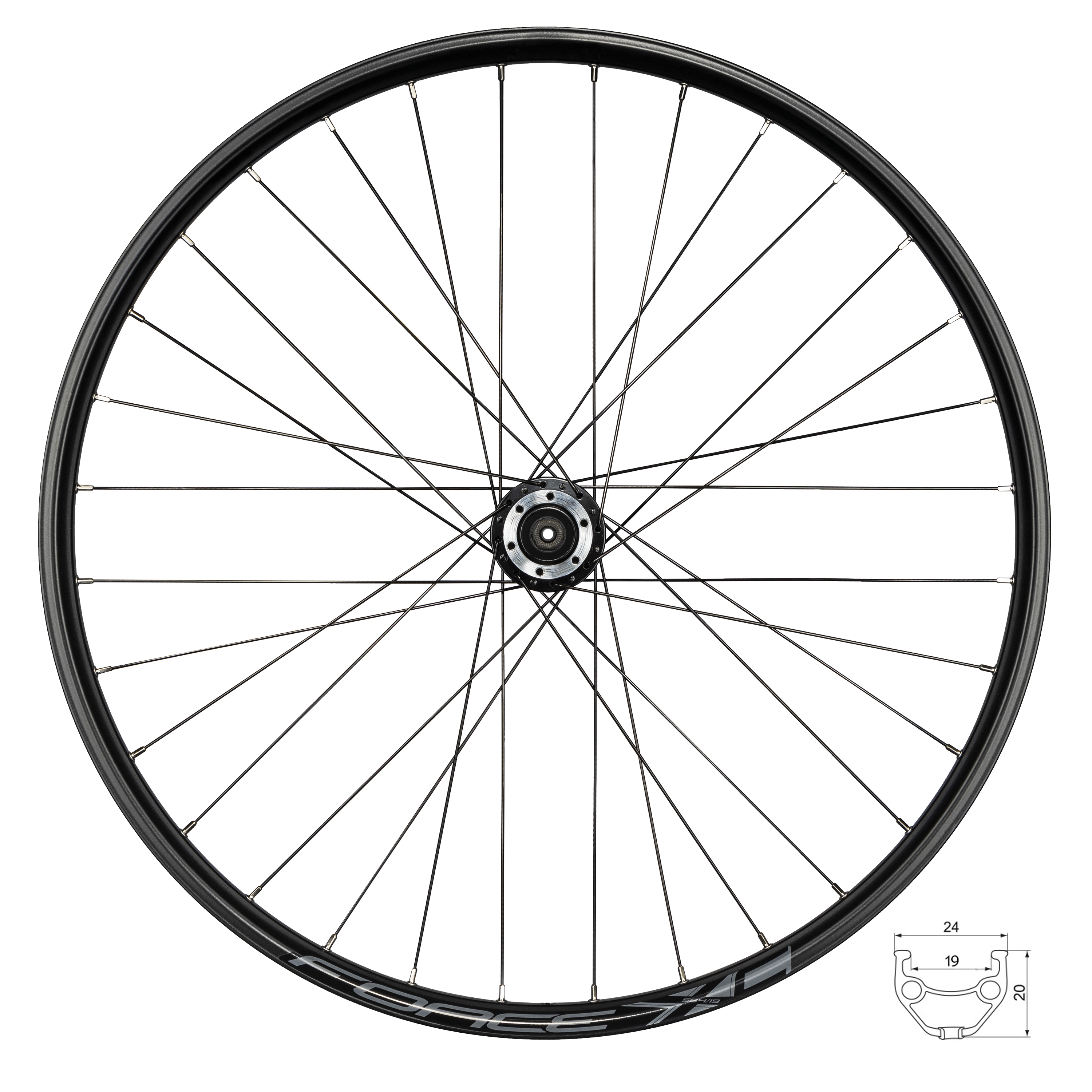 kolo přední FORCE XC DISC 584x19 F804332-6d 32d