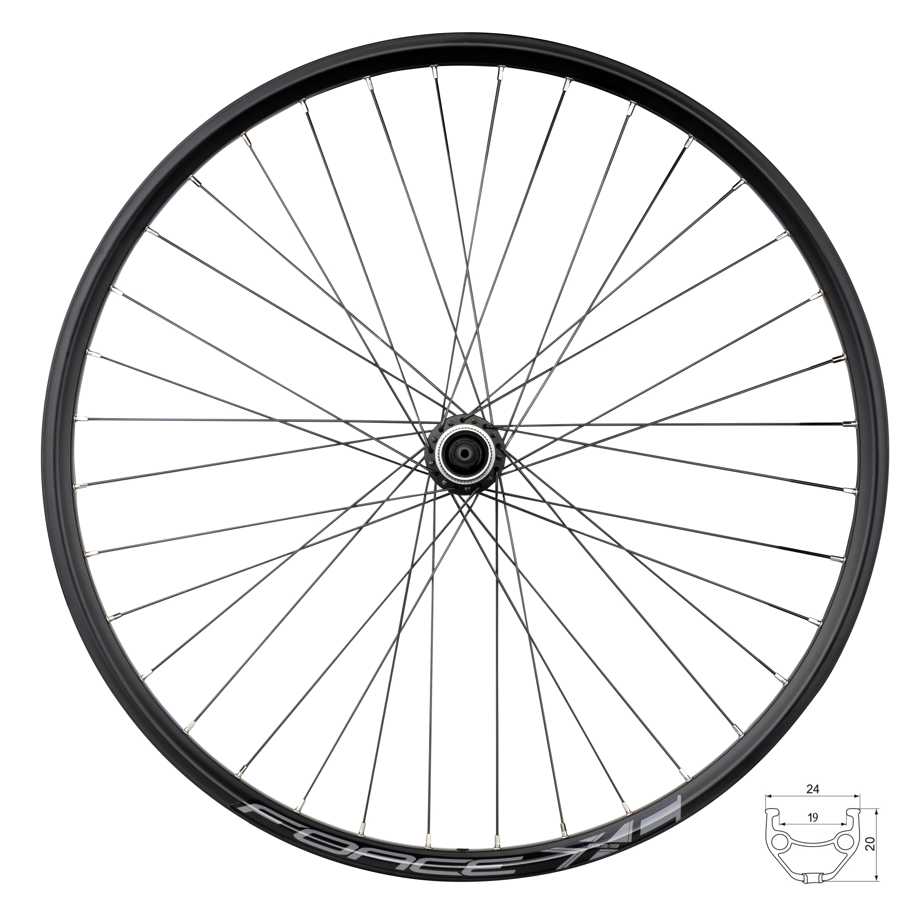 kolo zadní FORCE XC DISC 559x19 FHQ400-CL 36d