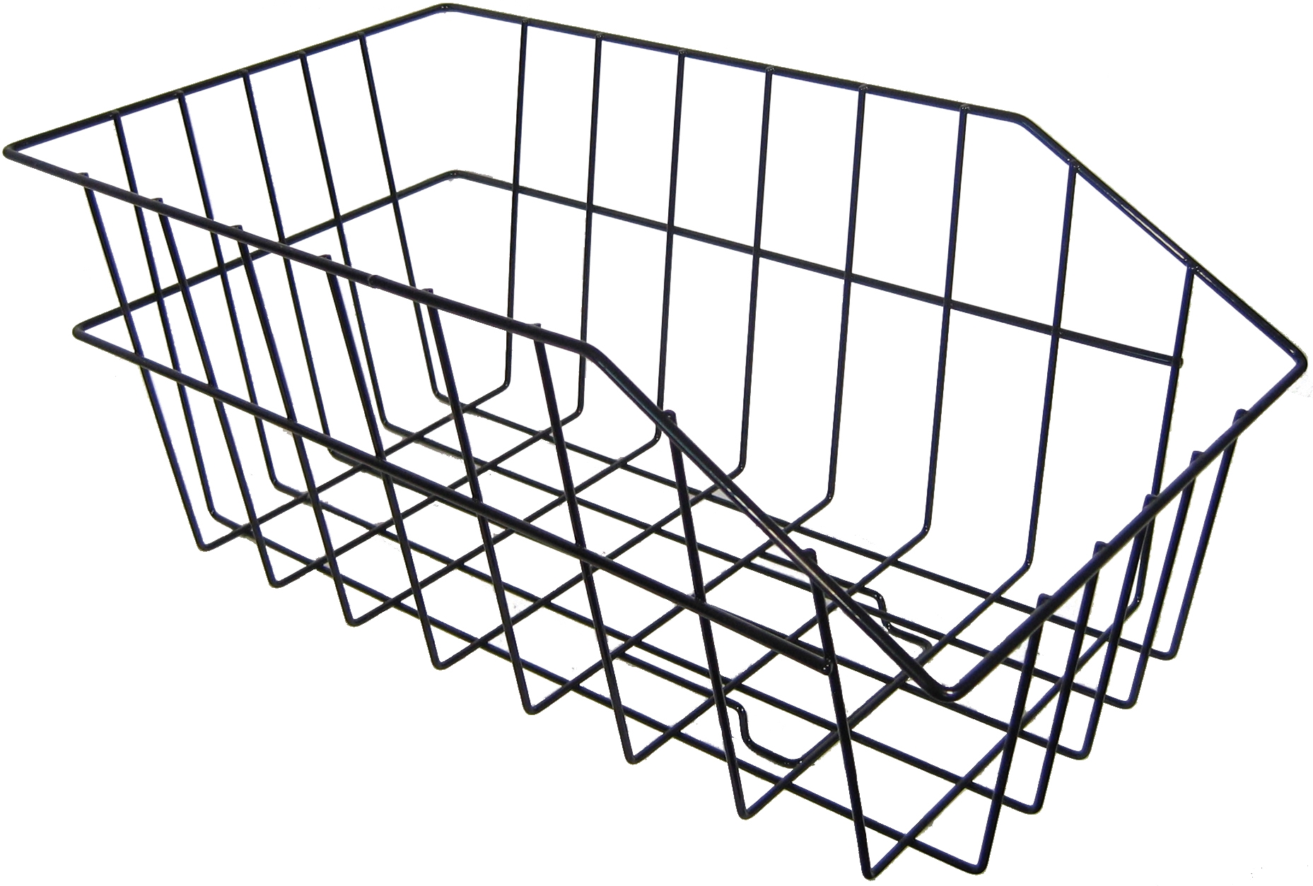 koš FORCE drátěný, na zadní nosič velký, černý