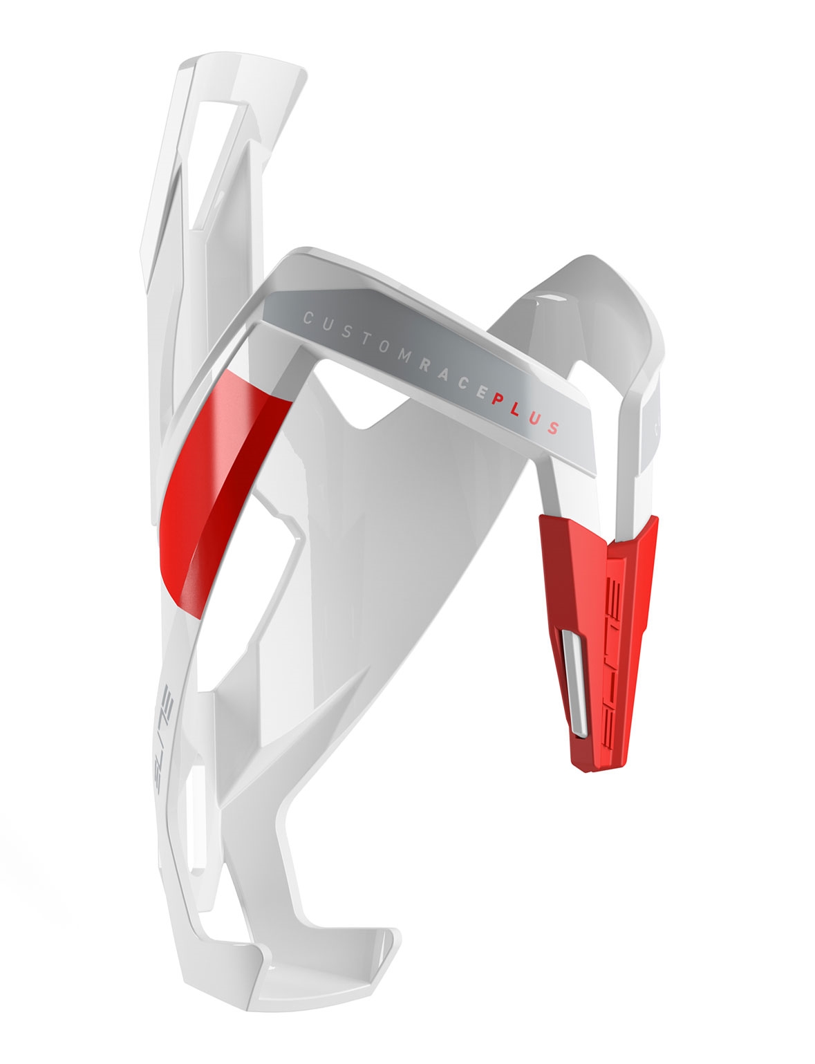 košík láhve ELITE CUSTOM RACE PLUS, bílo-červený