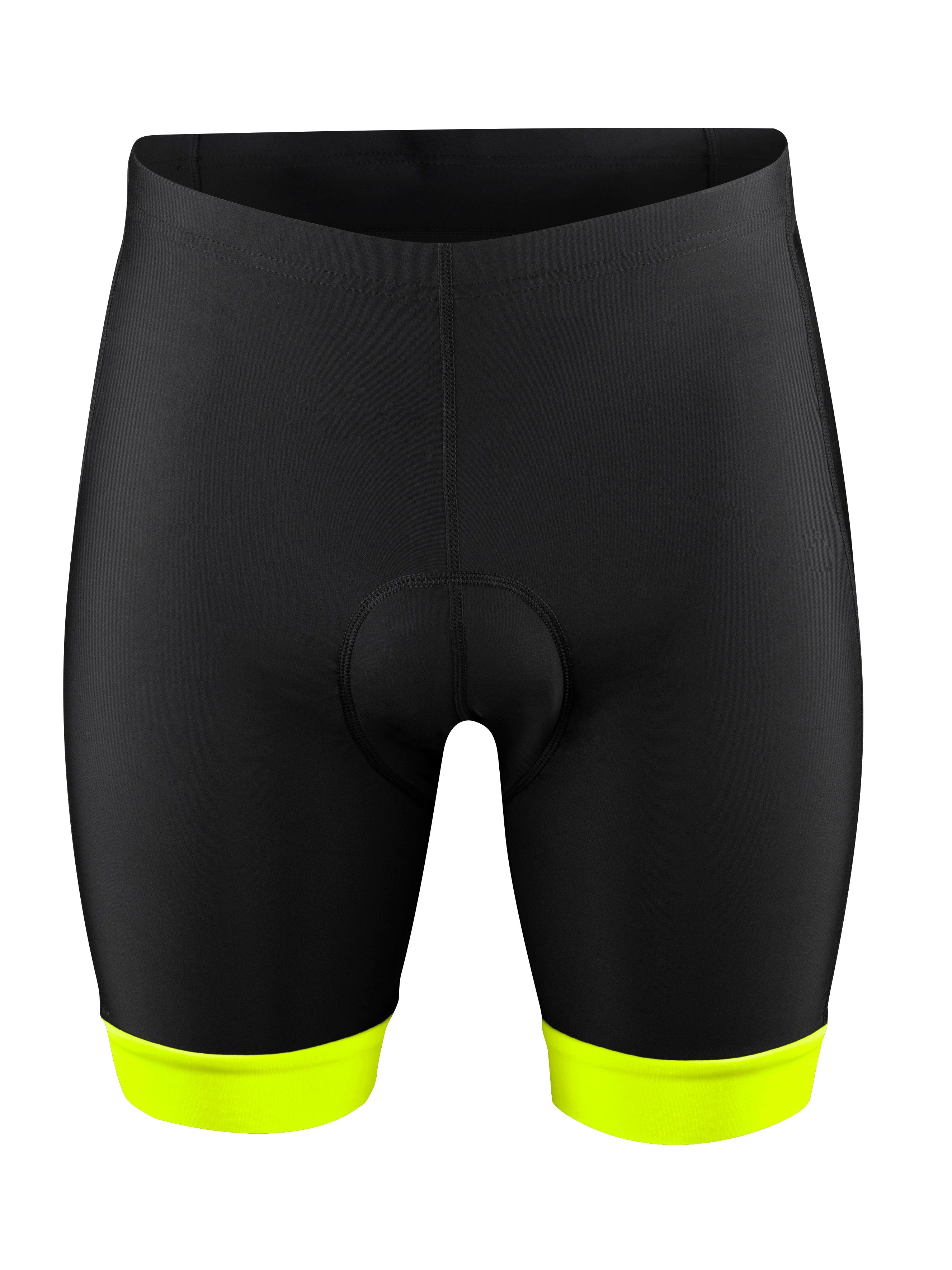 kraťasy FORCE KID dětské do pasu s vložkou,černo-fluo 141-153