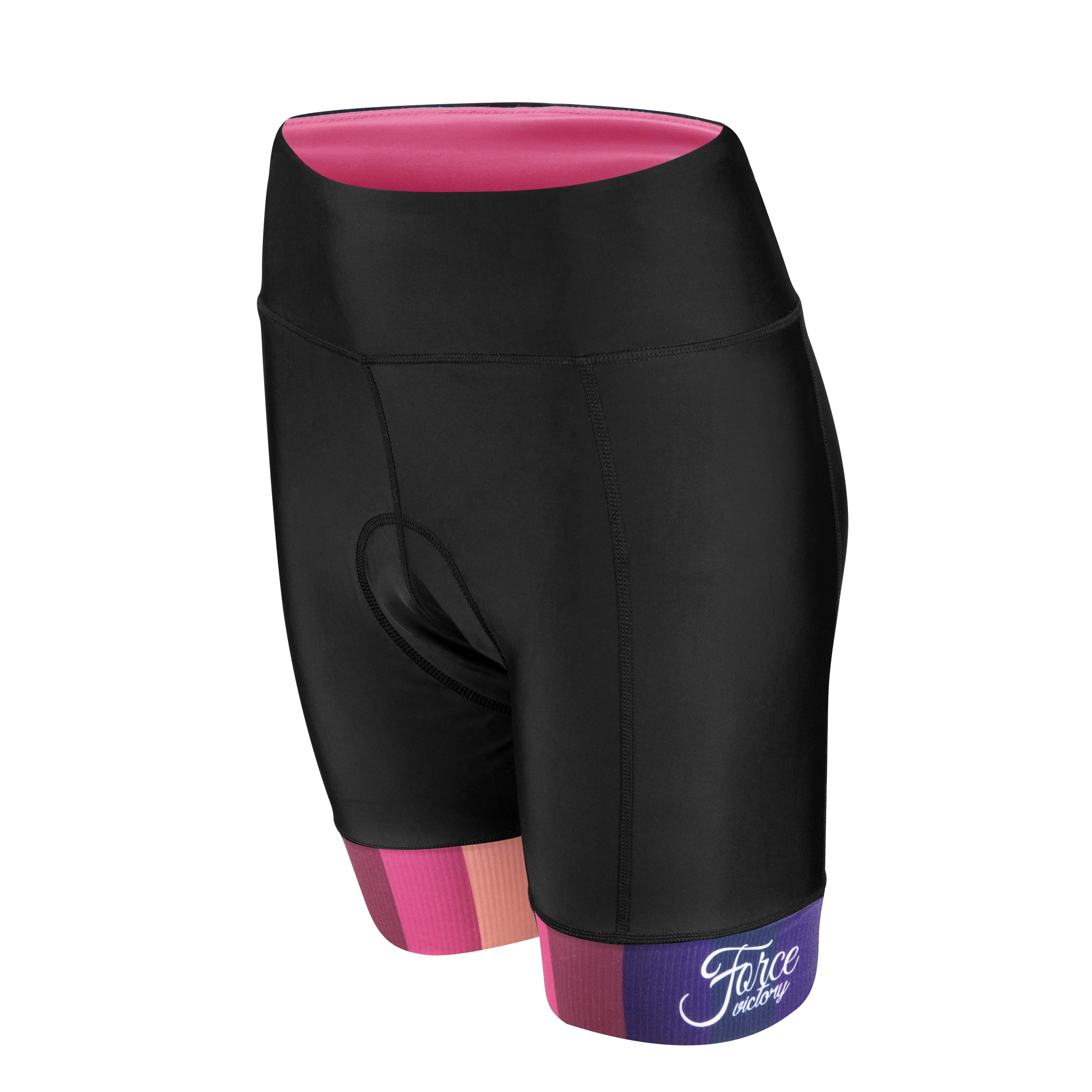 kraťasy F VICTORY LADY do pasu s vlož. črn-růž XS
