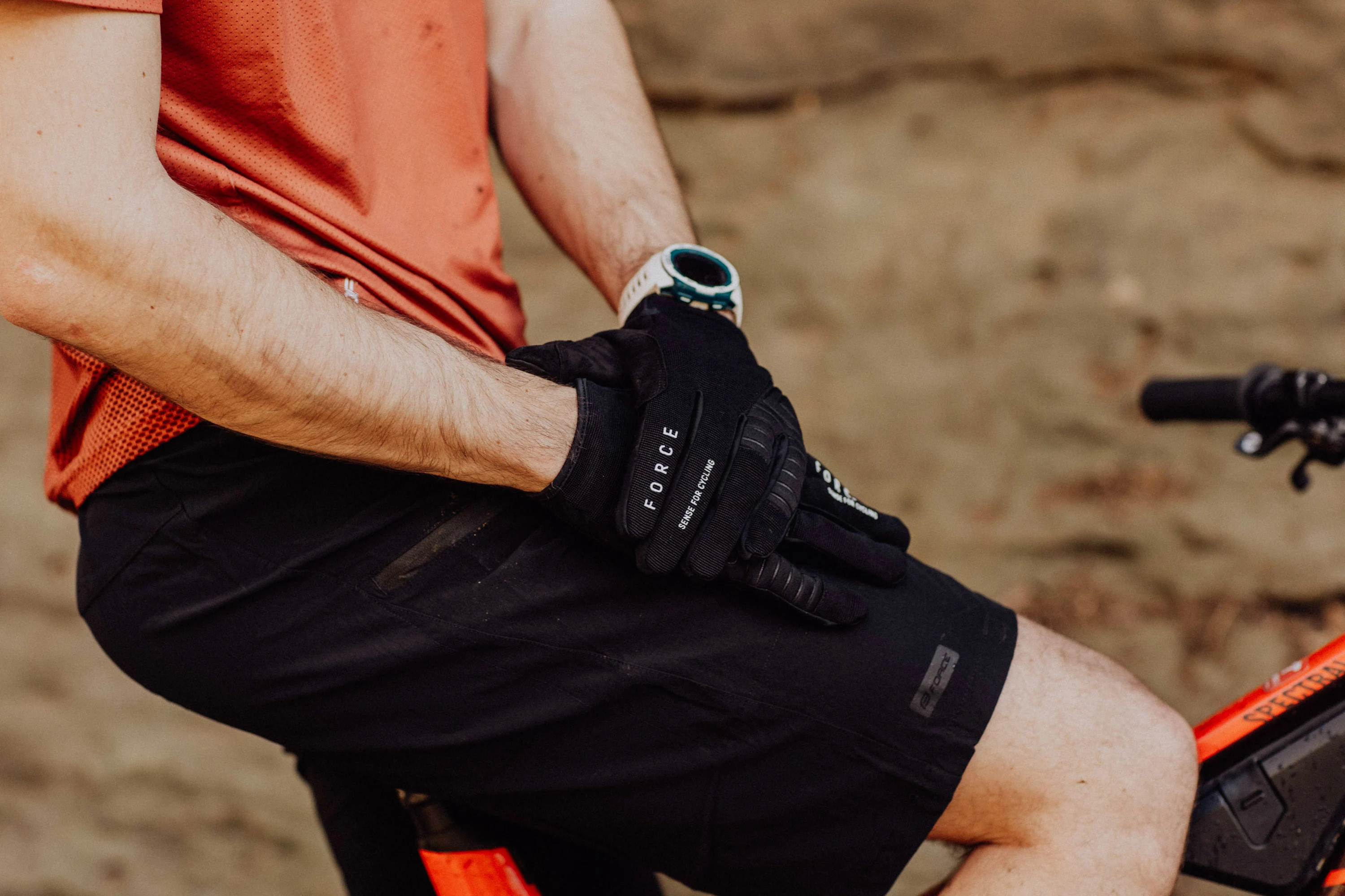 kraťasy FORCE MOUNT MTB bez vložky, černé XS