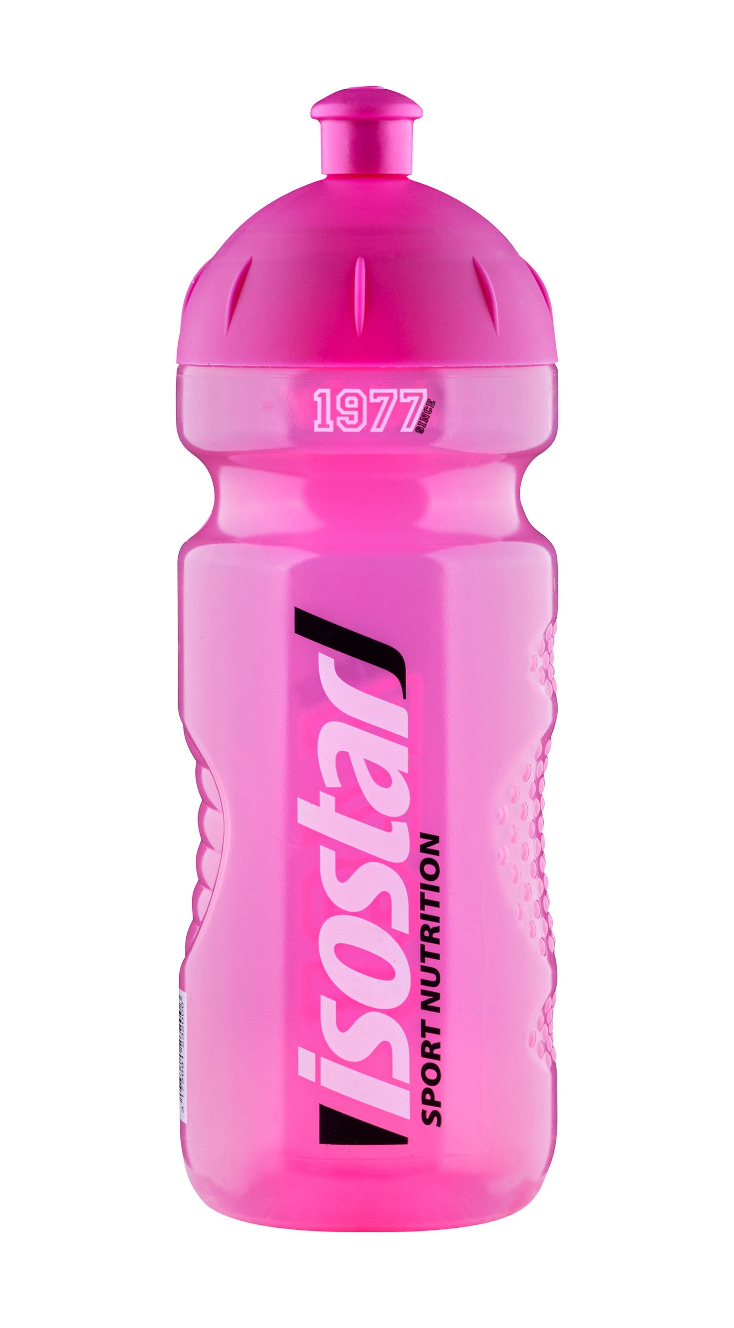 láhev ISOSTAR 0,65 l, výsuvný vršek,1977 růžová