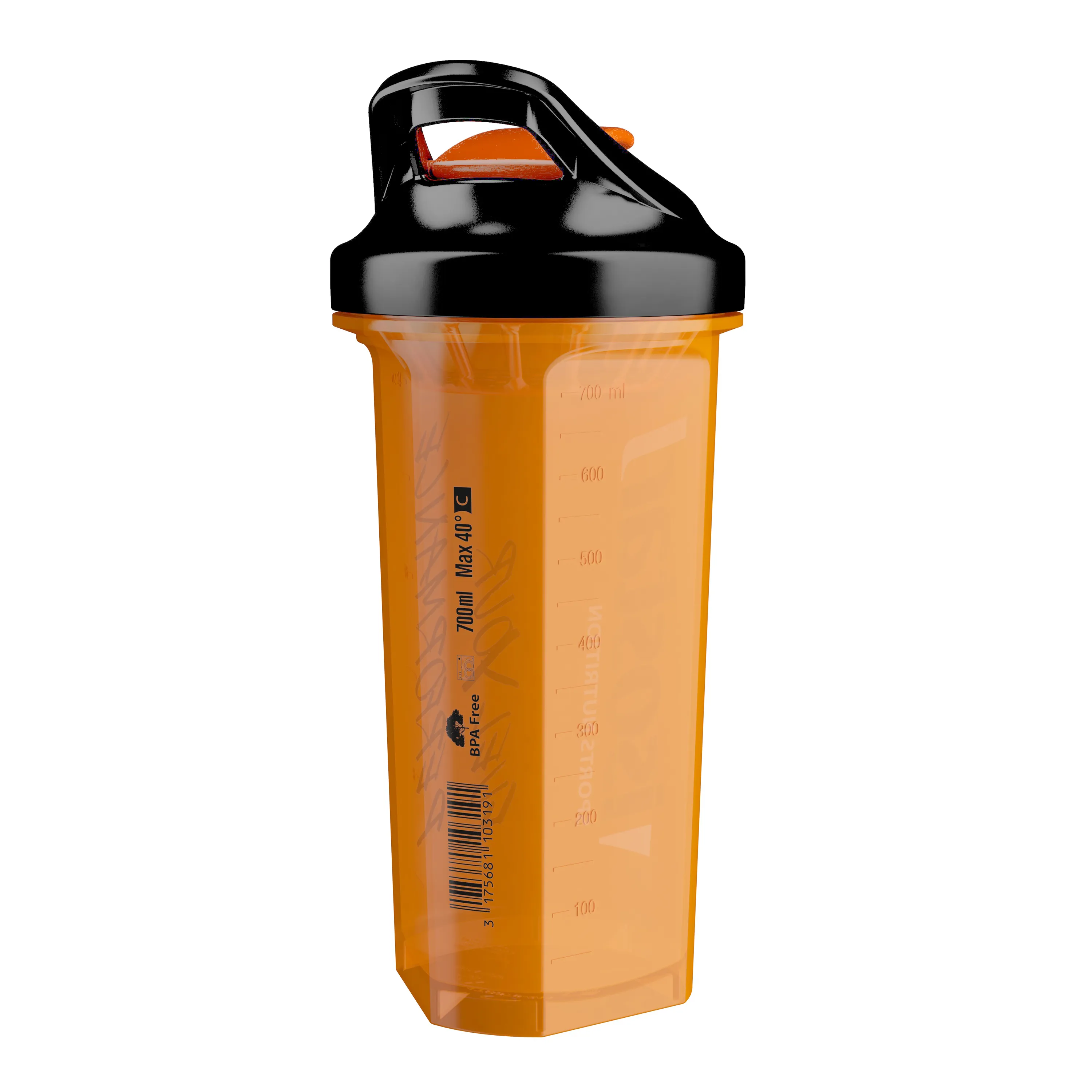 láhev-šejkr ISOSTAR 0,7 l, oranžový