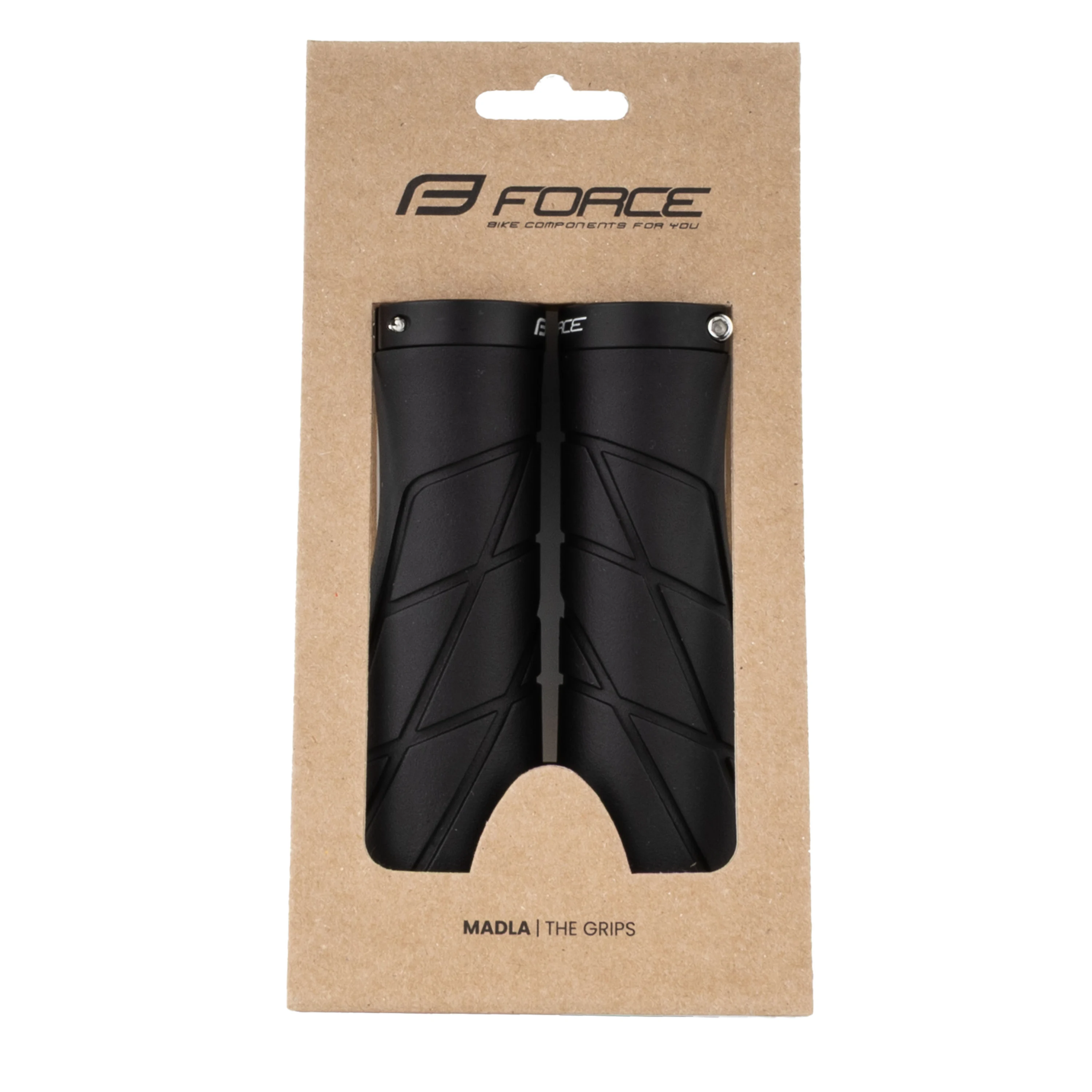 madla FORCE BAR, tvarovaná jištěná, černá, balená