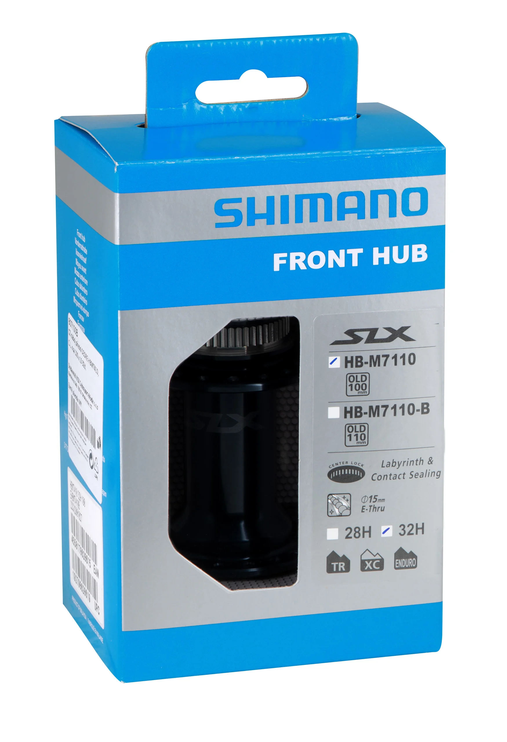 náboj přední SLX HBM7110 C.L. osa 100x15 32 děr