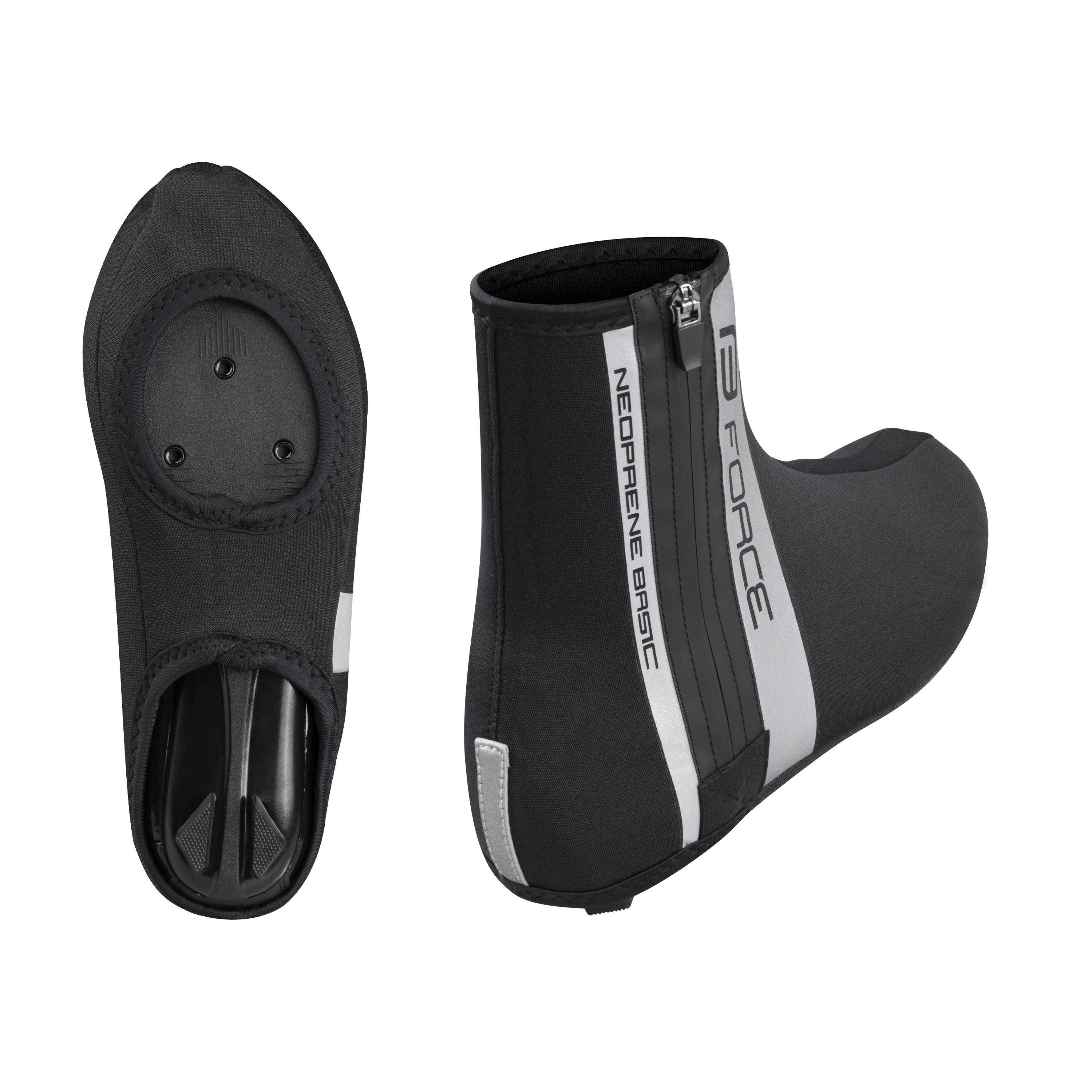 návleky treter FORCE NEOPRENE BASIC ROAD, černé M