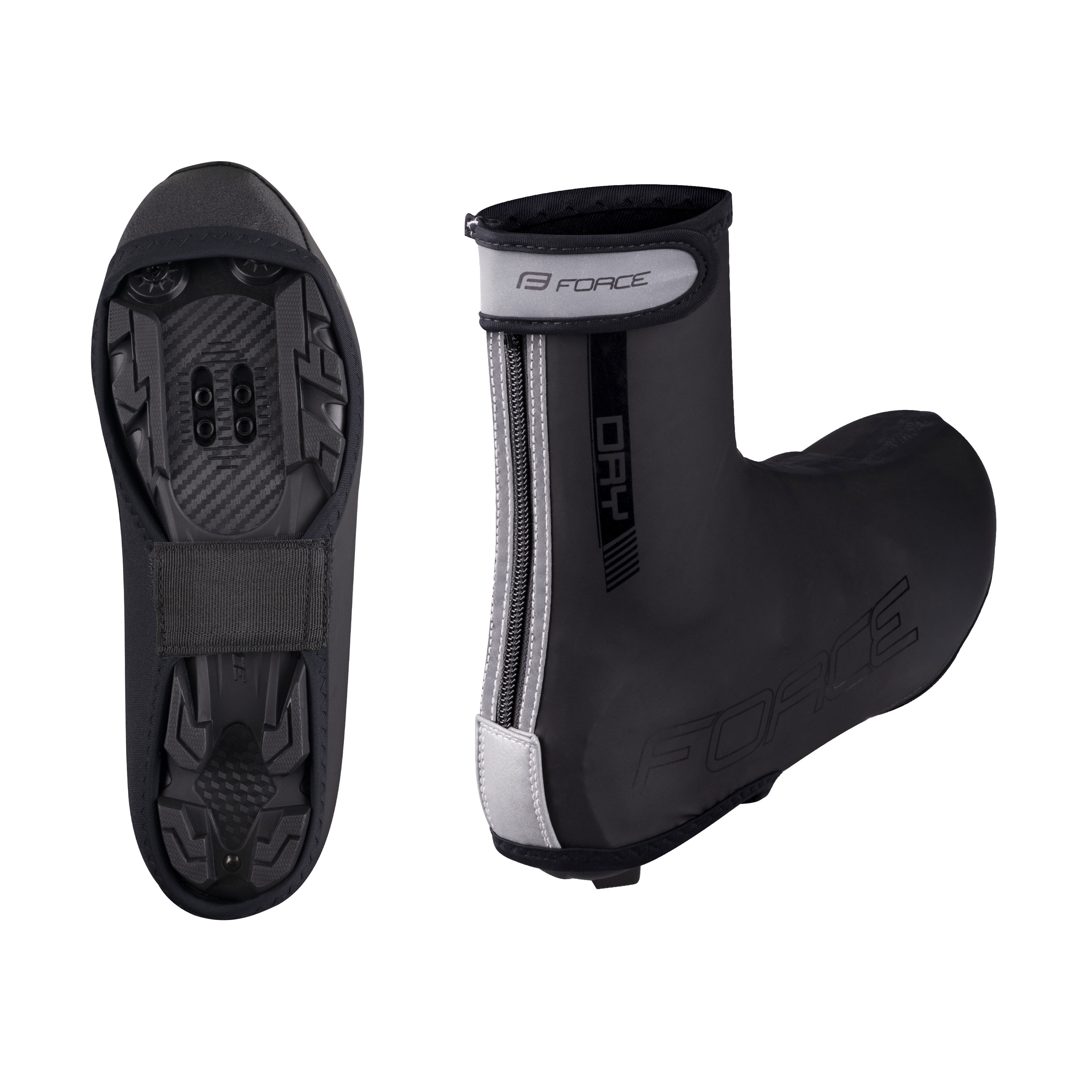 návleky treter FORCE PU DRY, černé XL
