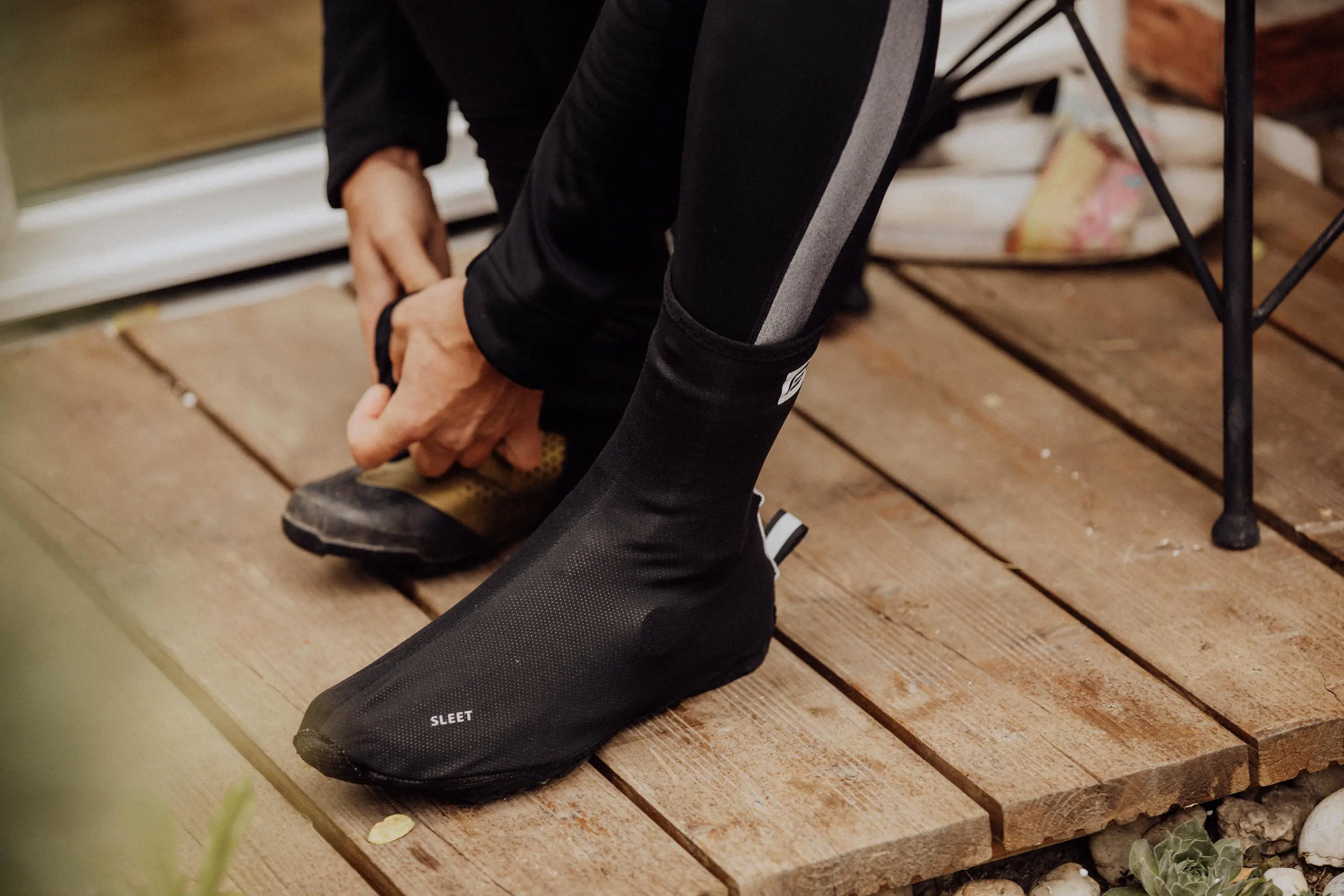 návleky treter FORCE SLEET MTB, černé M