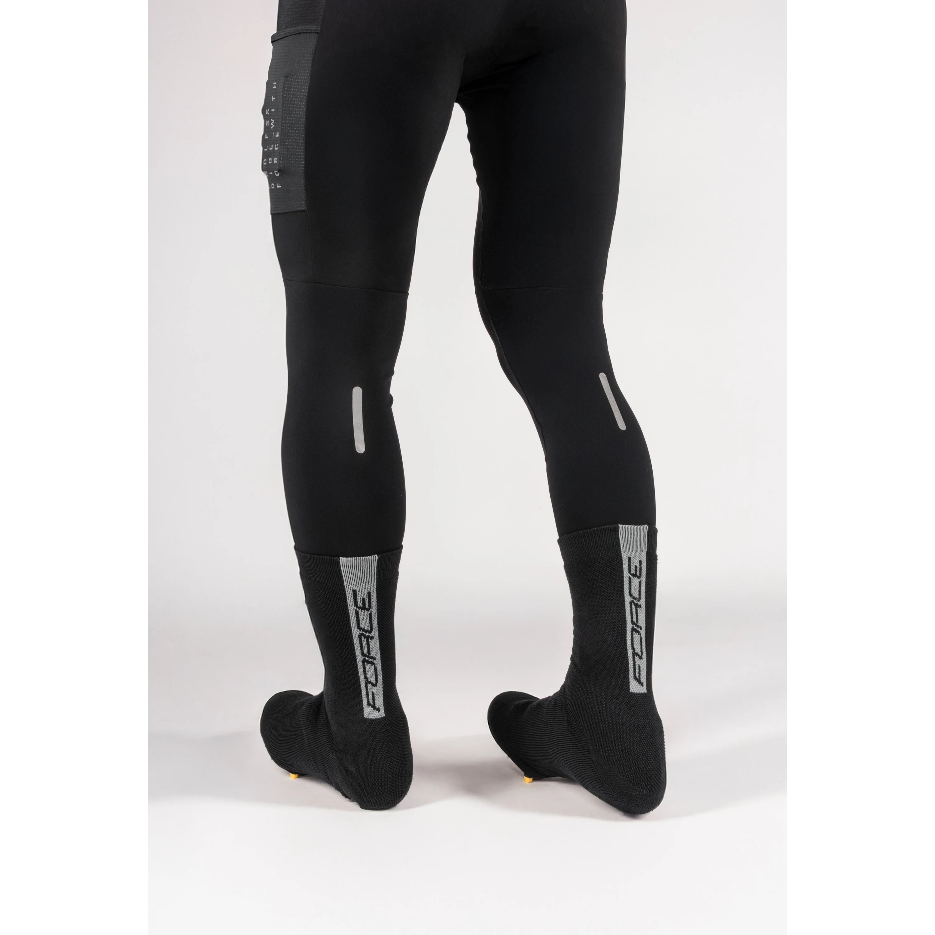 návleky treter FORCE SNUG pletené, černé S-M