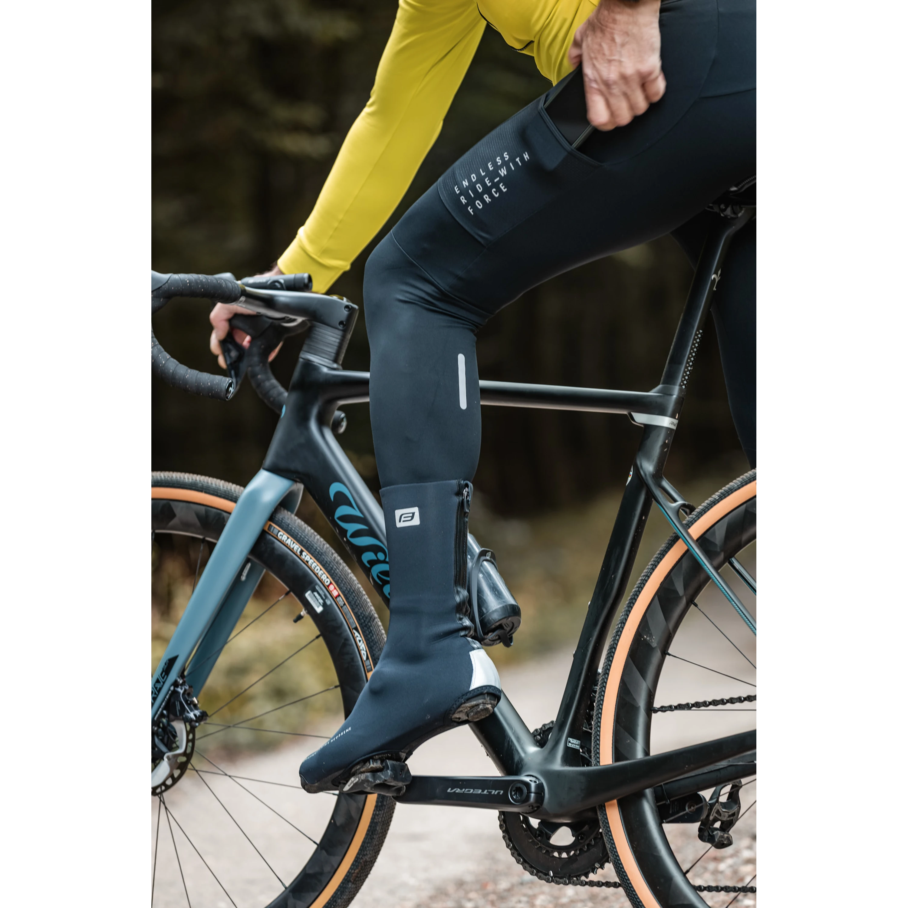 návleky treter FORCE SWIFT ROAD neopren černé L-XL