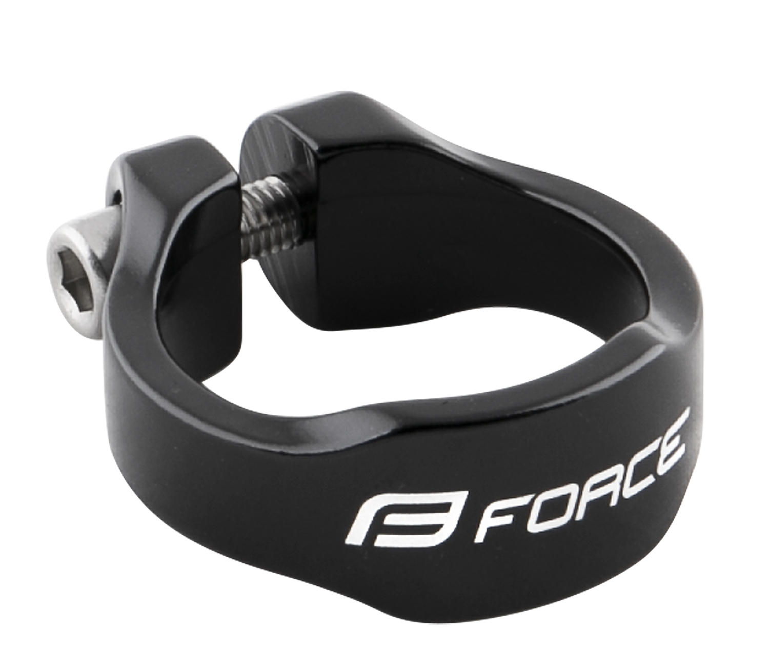 objímka sedlovky FORCE na šest.klíč 31,8mm Al,čer.