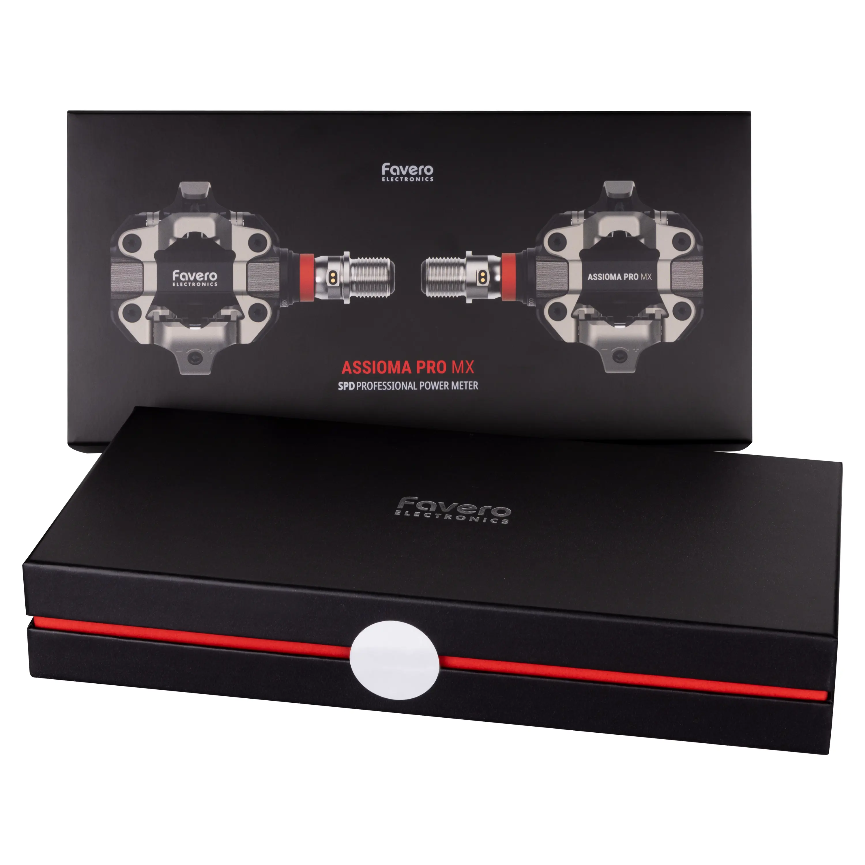 pedály FAVERO ASSIOMA PRO MX-2 ocelové, černé
