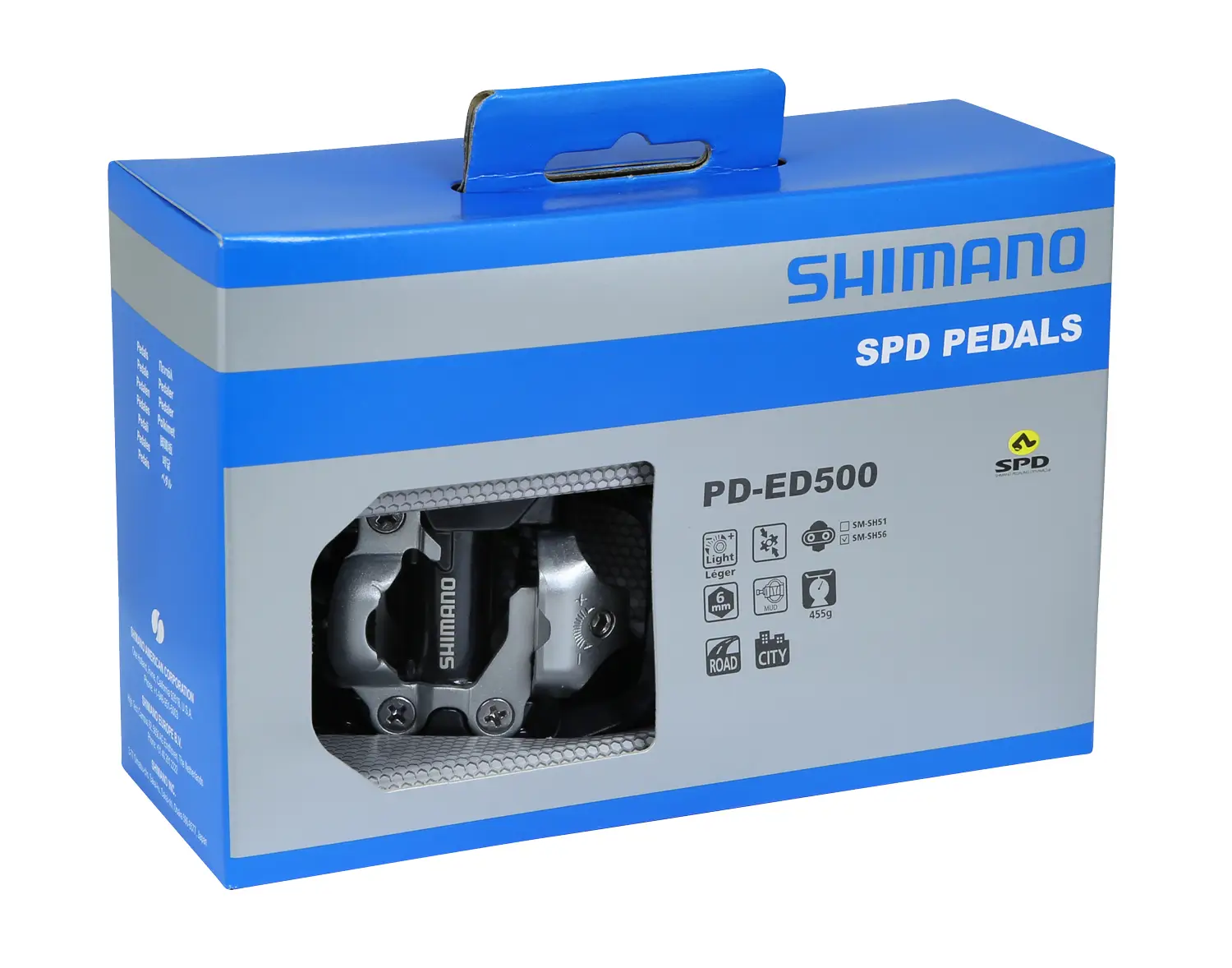 pedály SPD PD-ED500 černé + zarážky