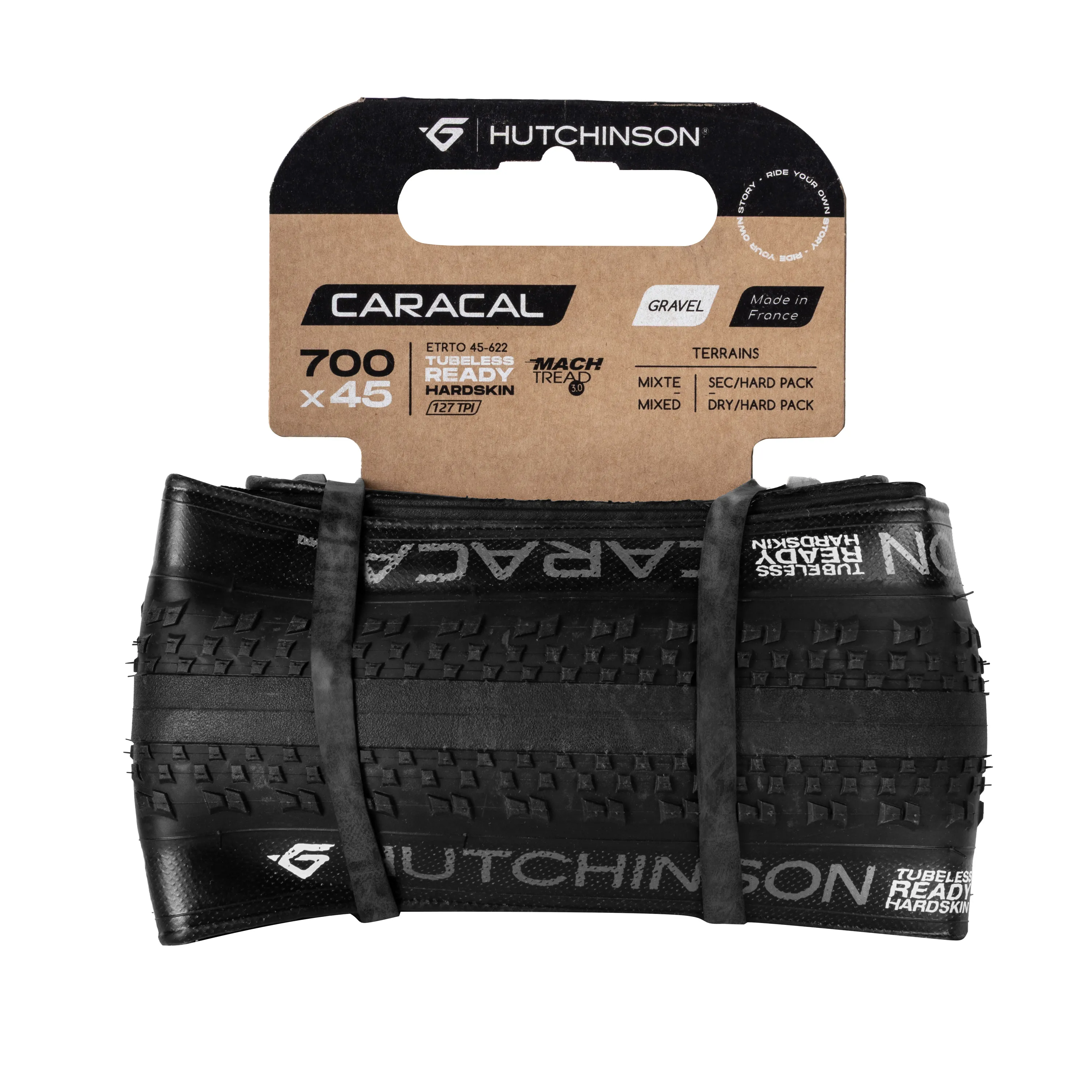 plášť HUTCH. CARACAL HARDSKIN TLR 700x45 kvl, črn