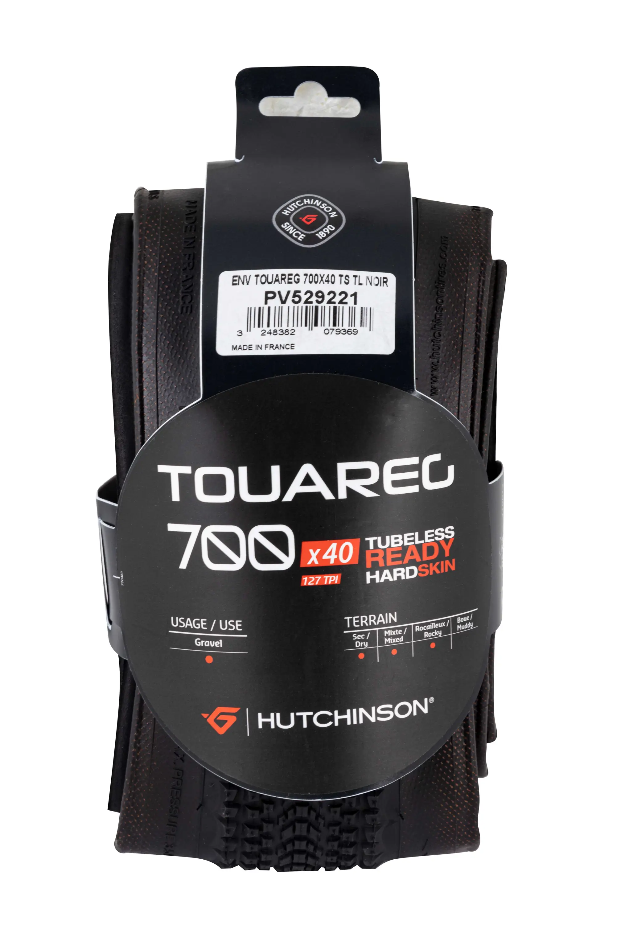 plášť HUTCHINSON TOUAREG TLR 700x40 kevlar, černý
