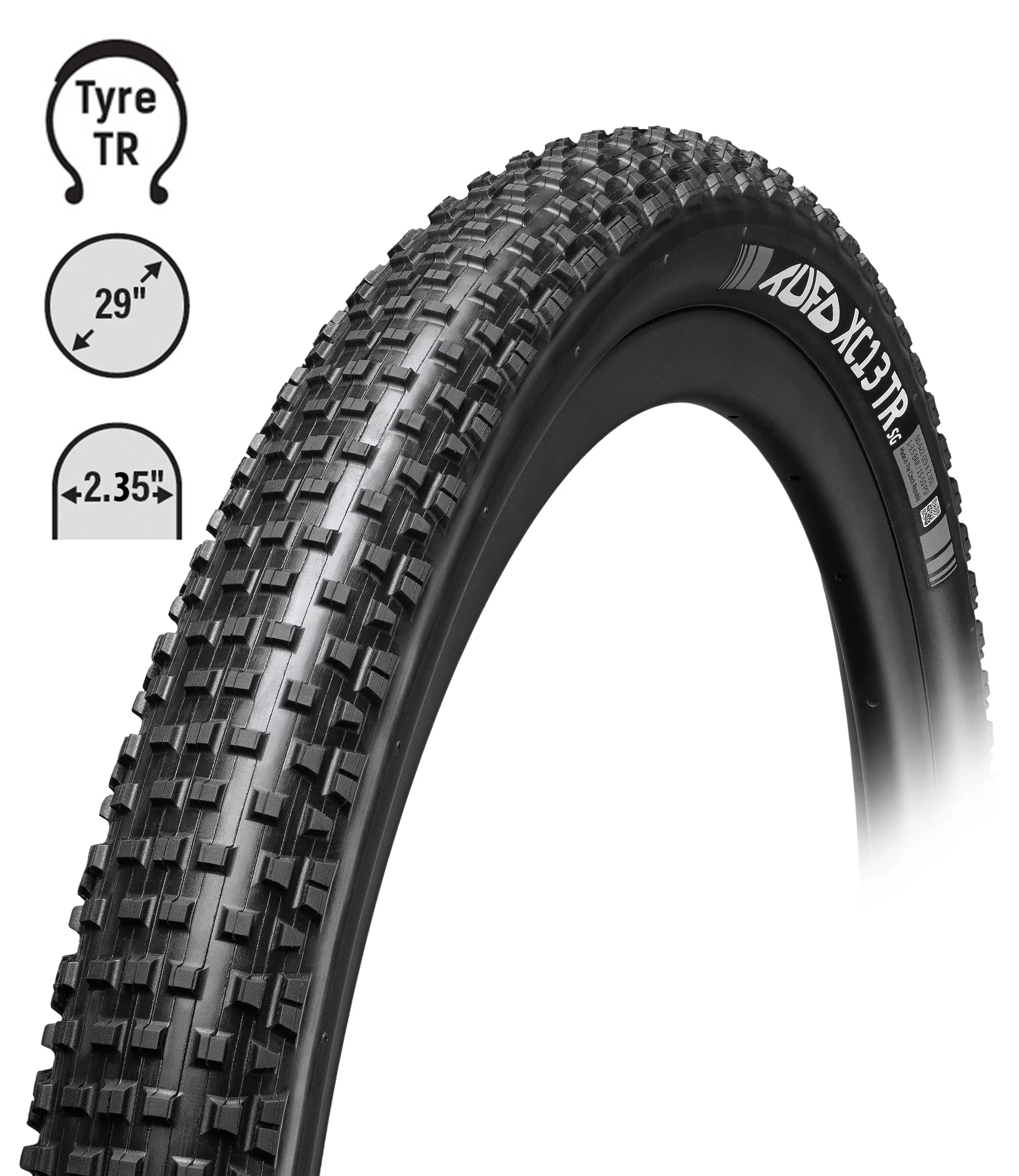 plášť TUFO MTB XC13 TR 29"x2,35,kevlar,bezduš.čer.