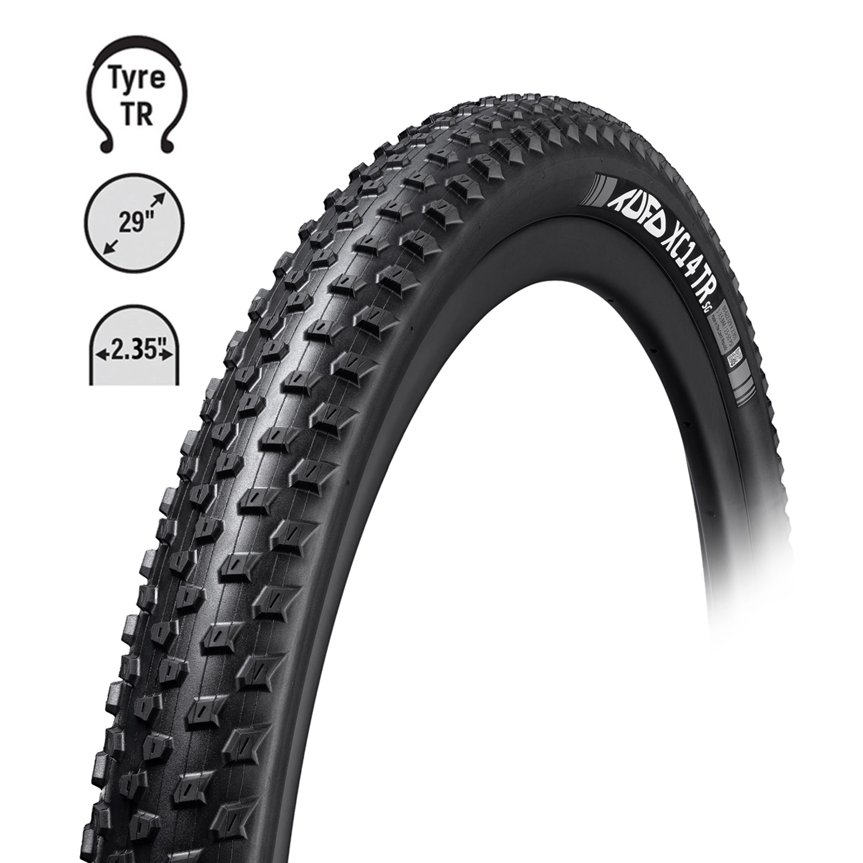 plášť TUFO MTB XC14 TR 29"x2,25,kevlar,bezduš.čer.