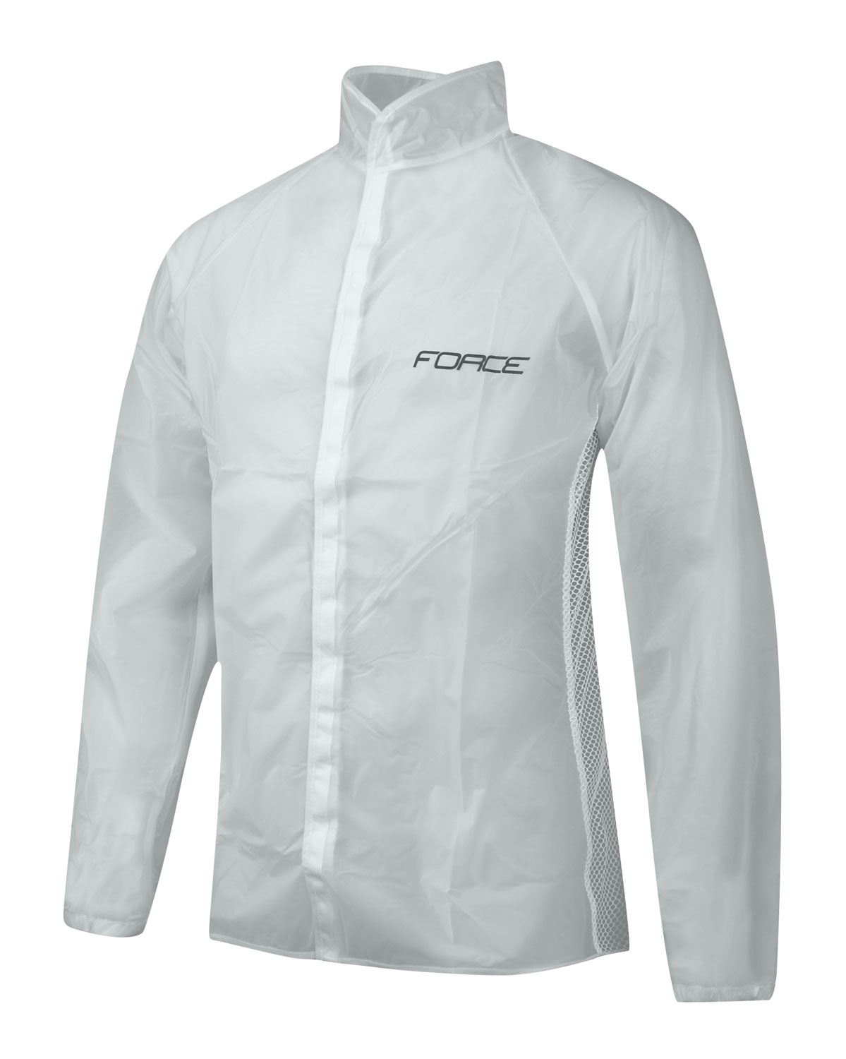 pláštěnka FORCE PVC čirá, suchý zip L