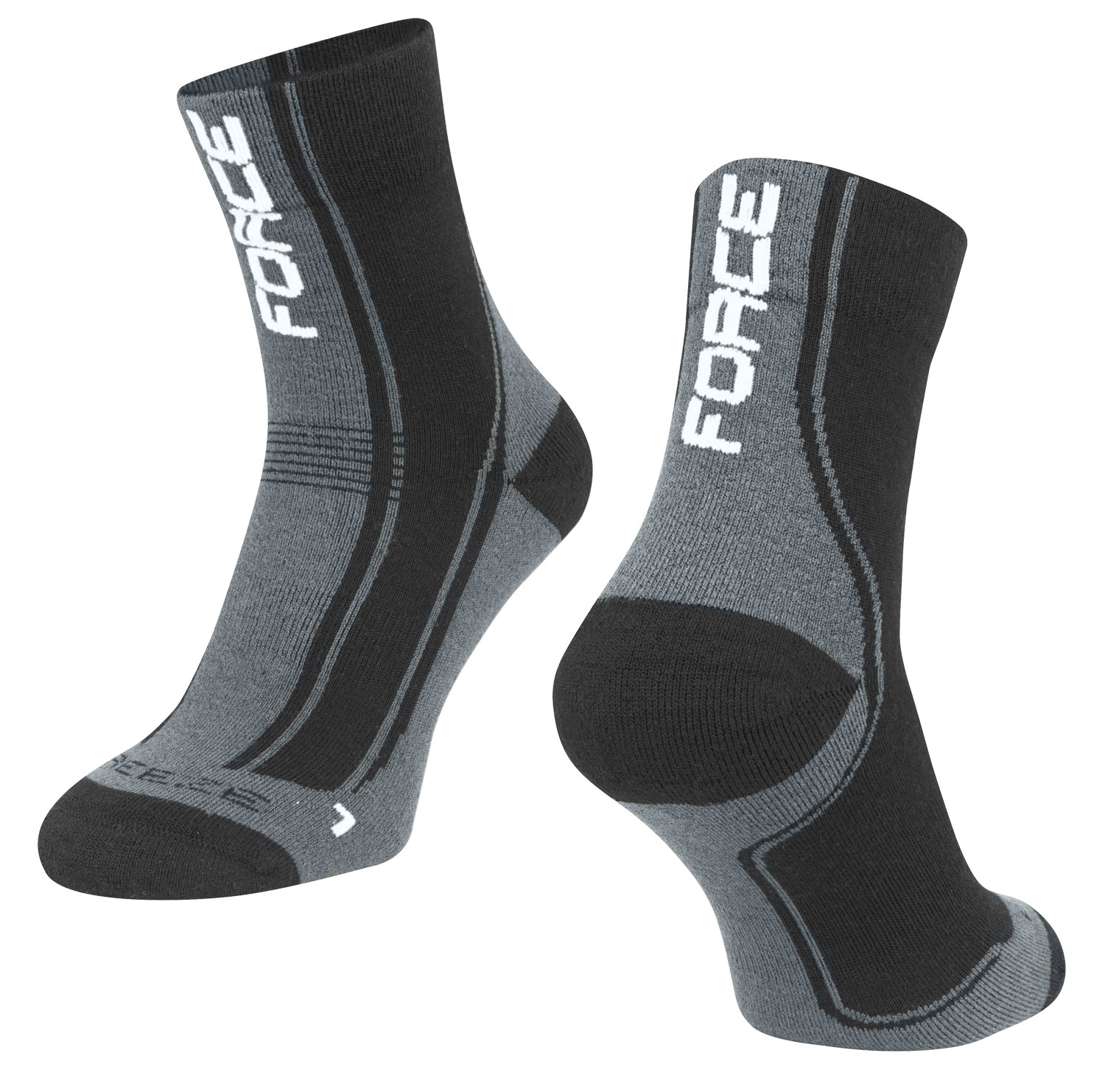 ponožky F FREEZE, černo-šedo-bílé L-XL/42-47