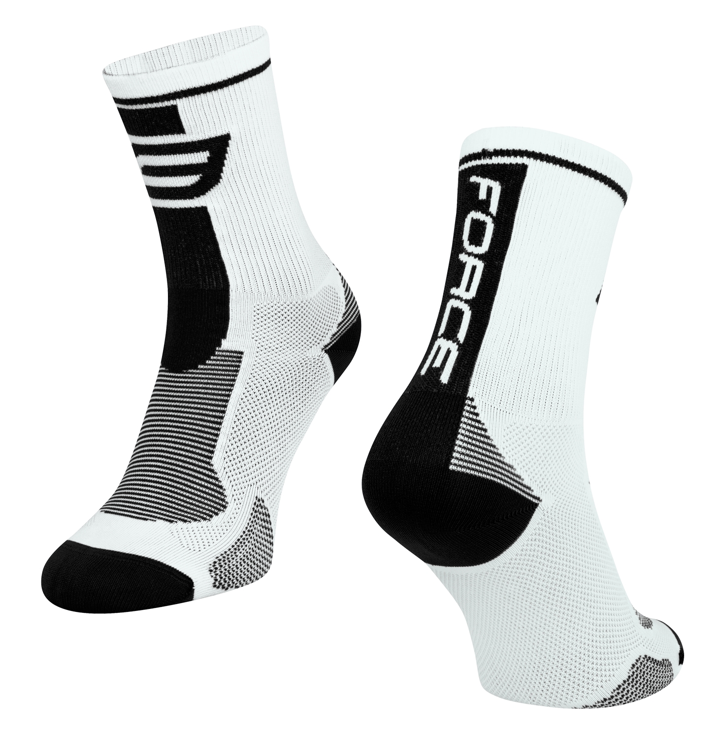 ponožky F LONG, bílo-černé XS/30-35