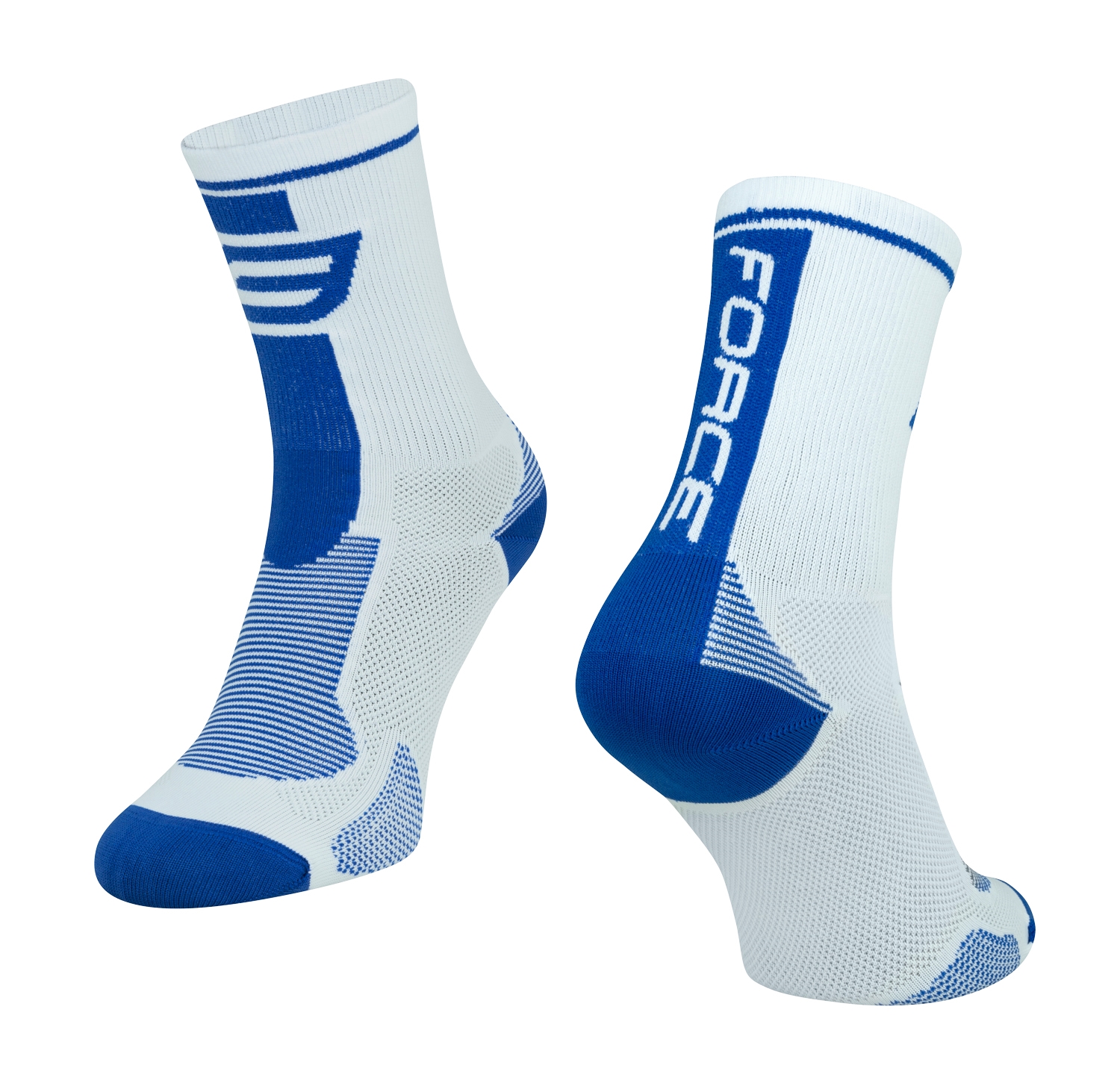 ponožky F LONG, bílo-modré L-XL/42-47