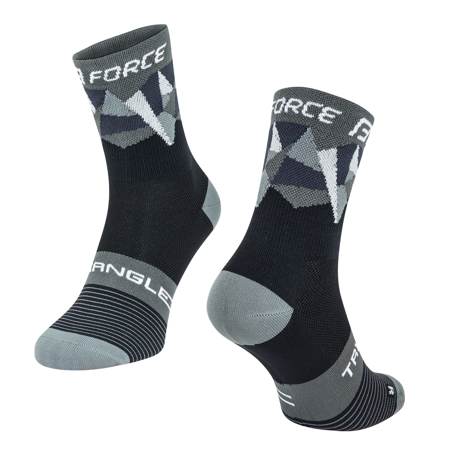 ponožky F TRIANGLE, černo-šedé L-XL/42-47