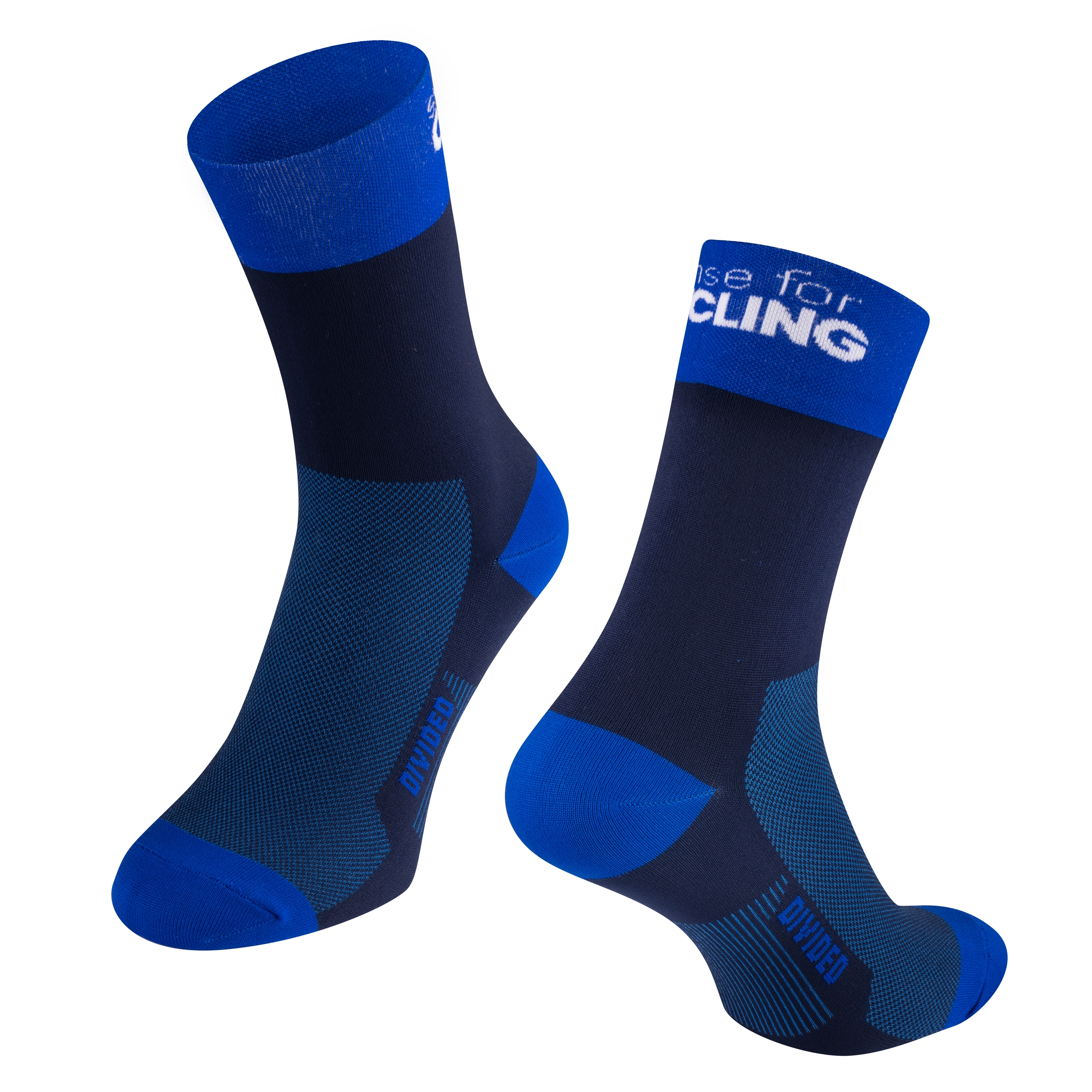 ponožky FORCE DIVIDED dlouhé, modré L-XL/42-46