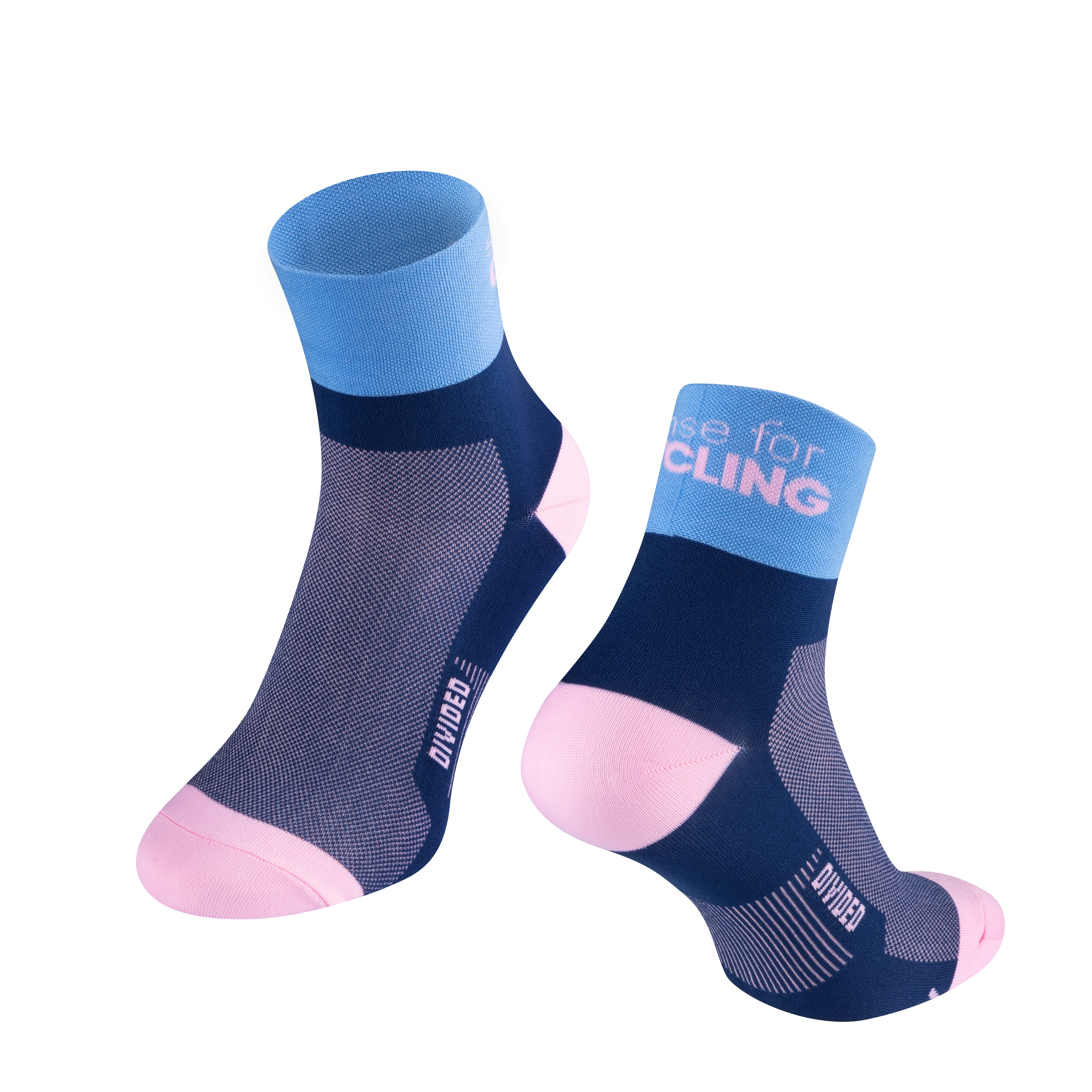 ponožky FORCE DIVIDED, modro-fialové L-XL/42-46