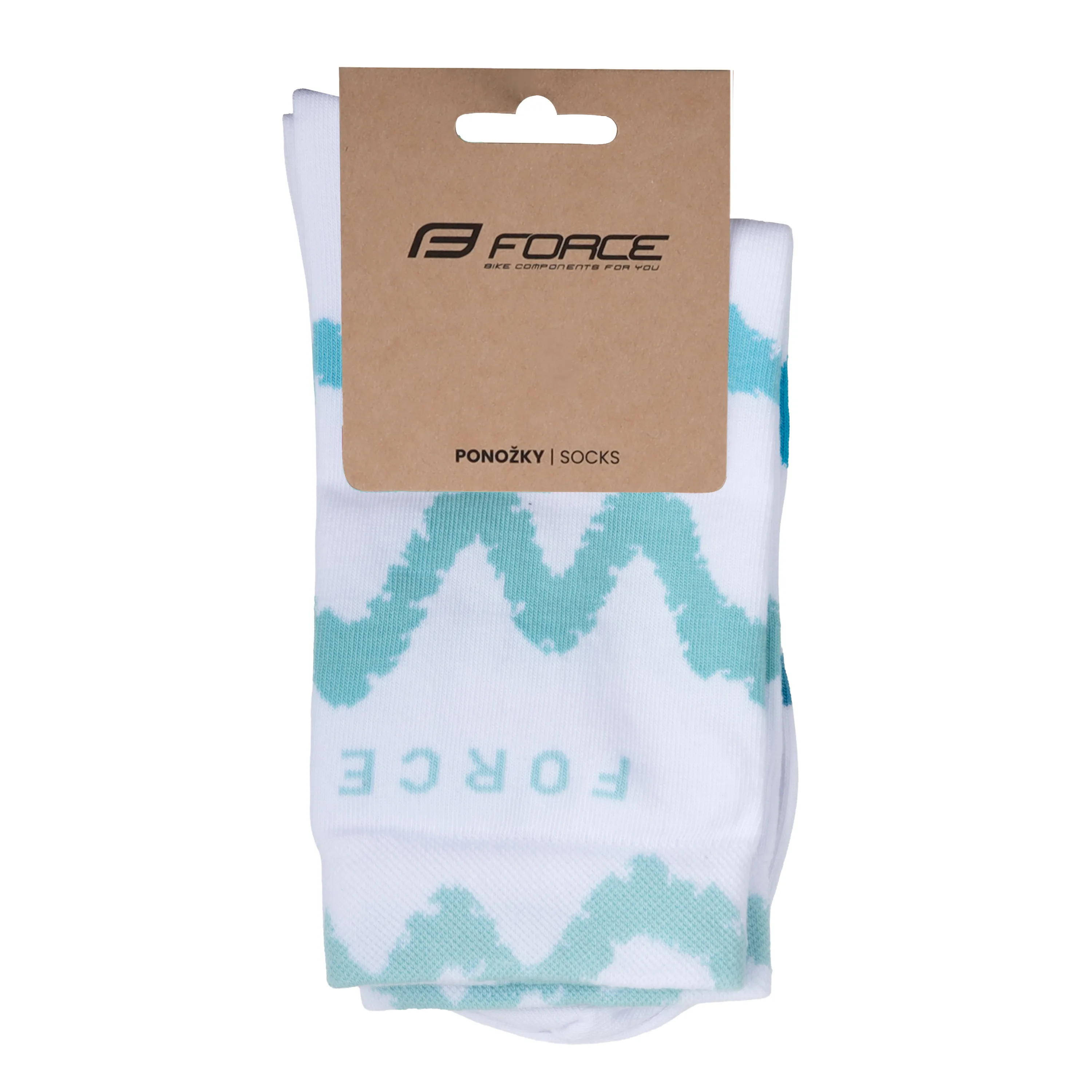 ponožky FORCE ENDURE, bílo-modré S-M/36-41