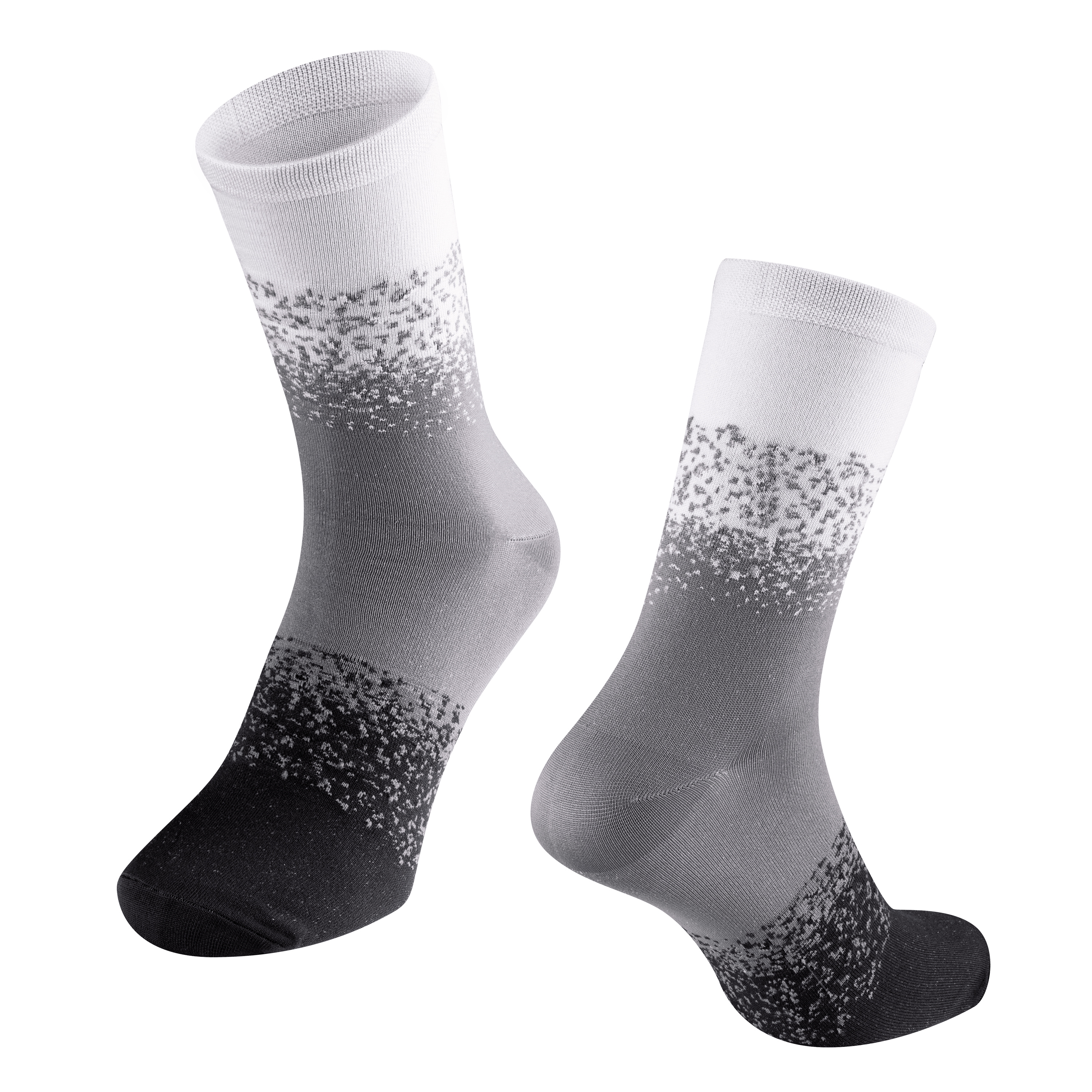 ponožky FORCE ETHOS, bílo-černé L-XL/42-46