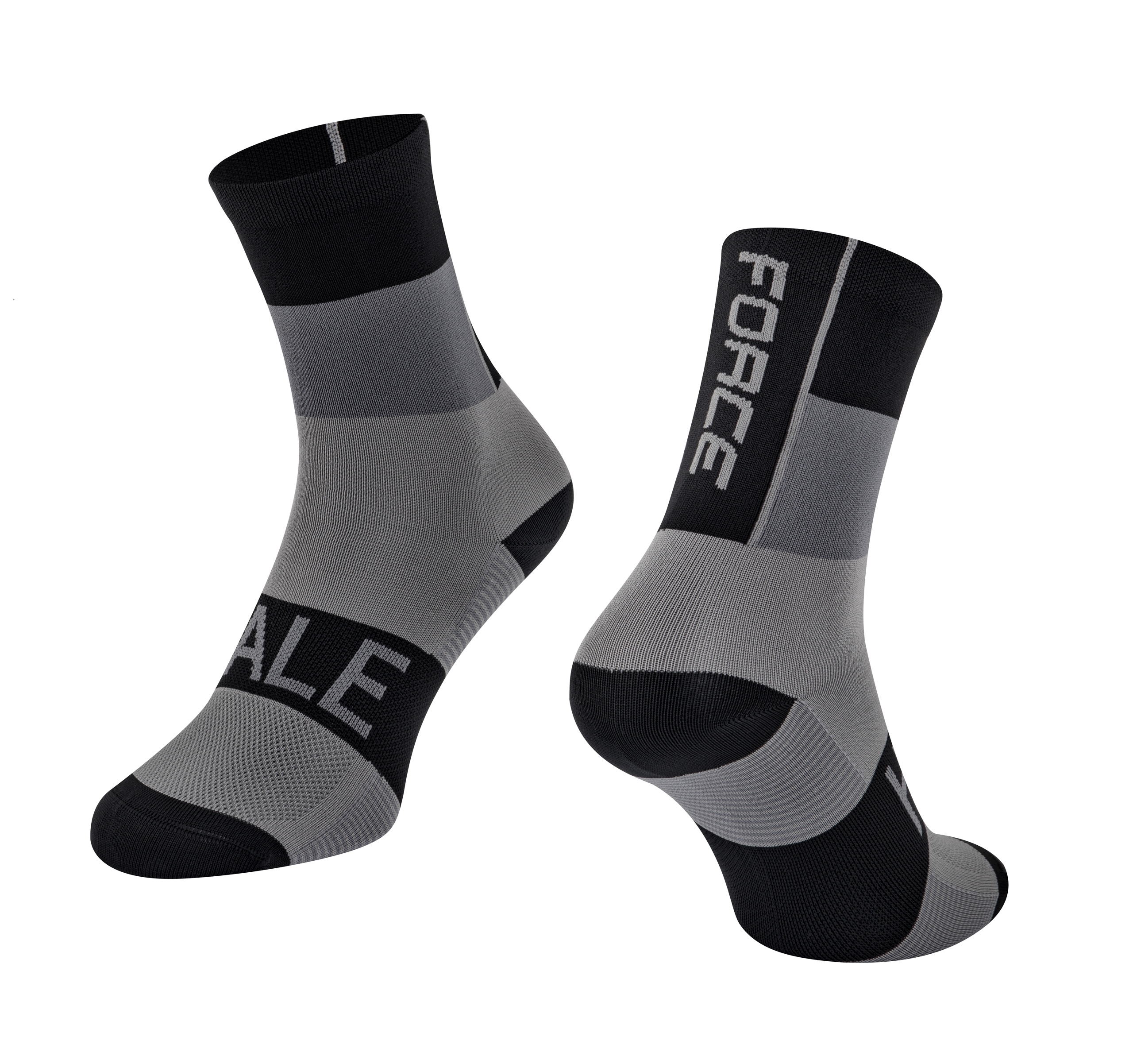 ponožky FORCE HALE, černo-šedé
