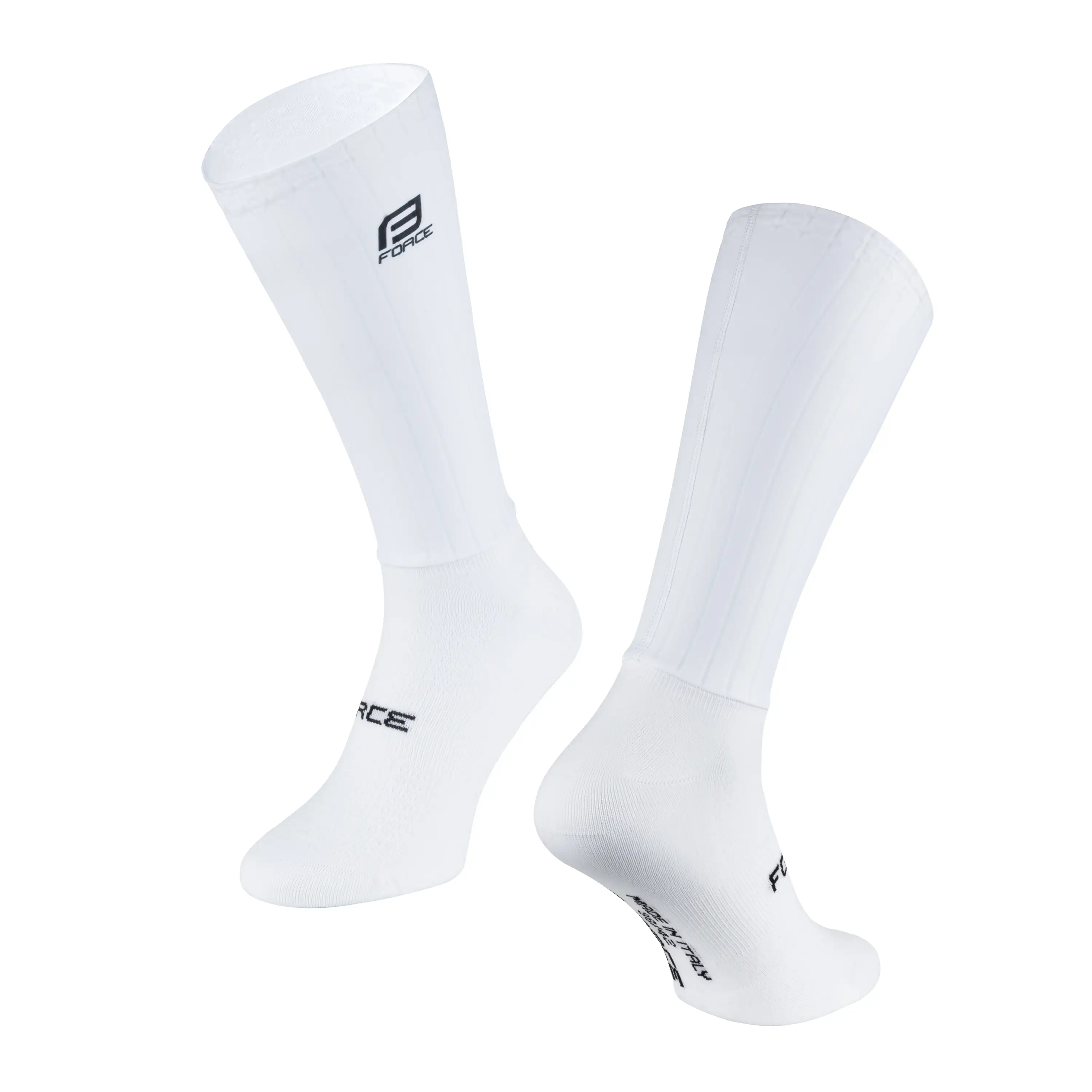 ponožky FORCE HIPPER, bílé L-XL / 43 -47