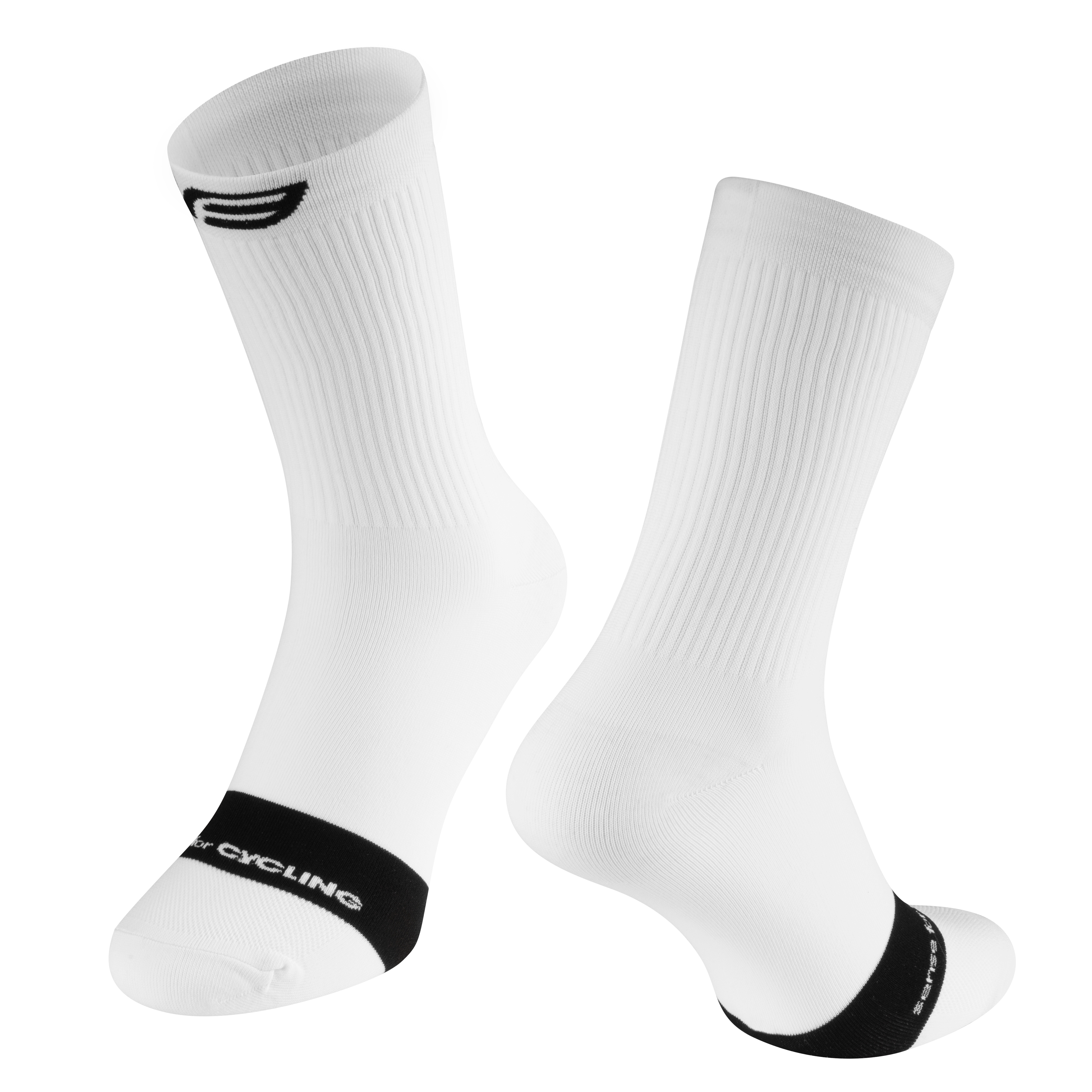 ponožky FORCE NOBLE, bílo-černé L-XL/42-46