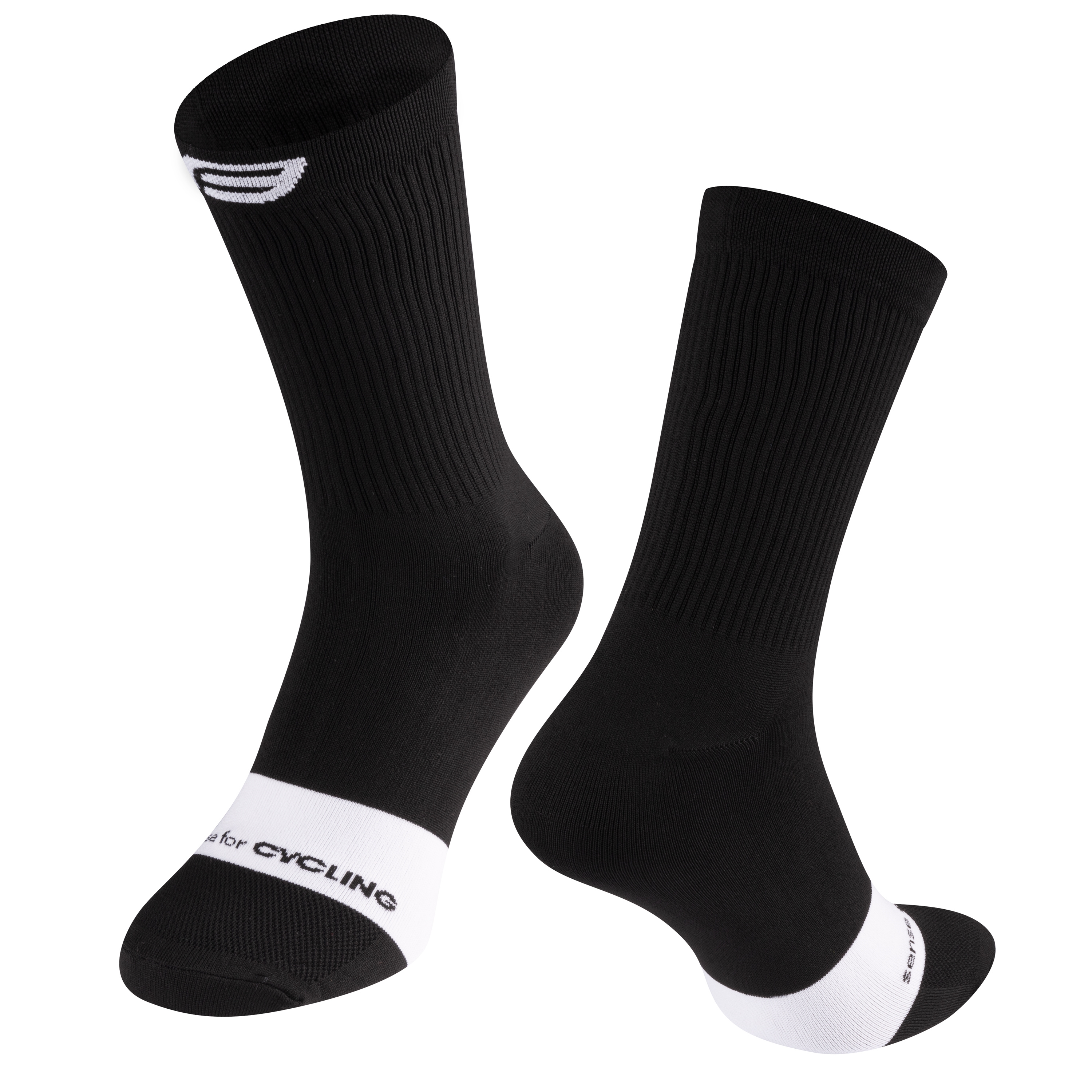 ponožky FORCE NOBLE, černo-bílé L-XL/42-46