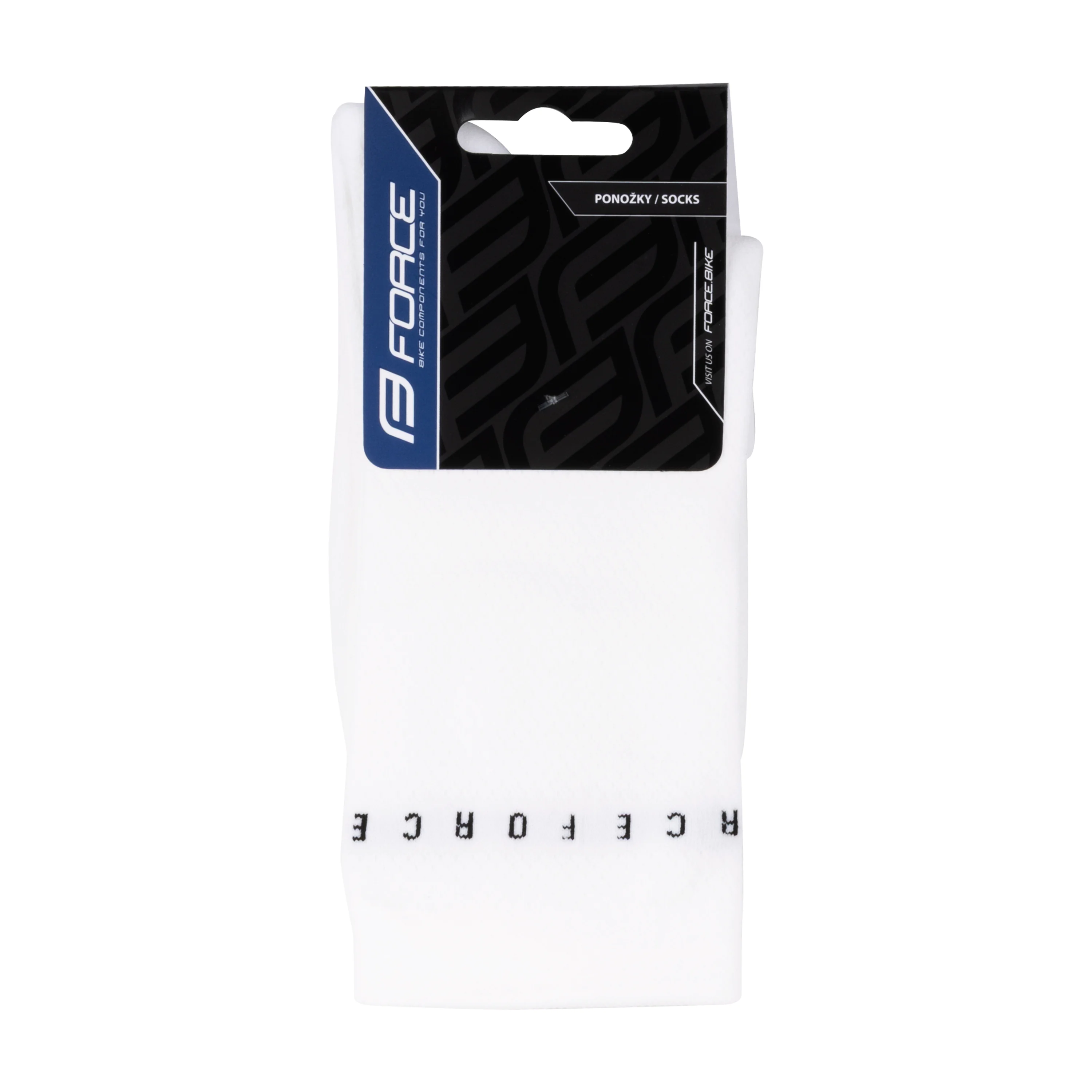 ponožky FORCE SMACK, bílé L-XL/42-46