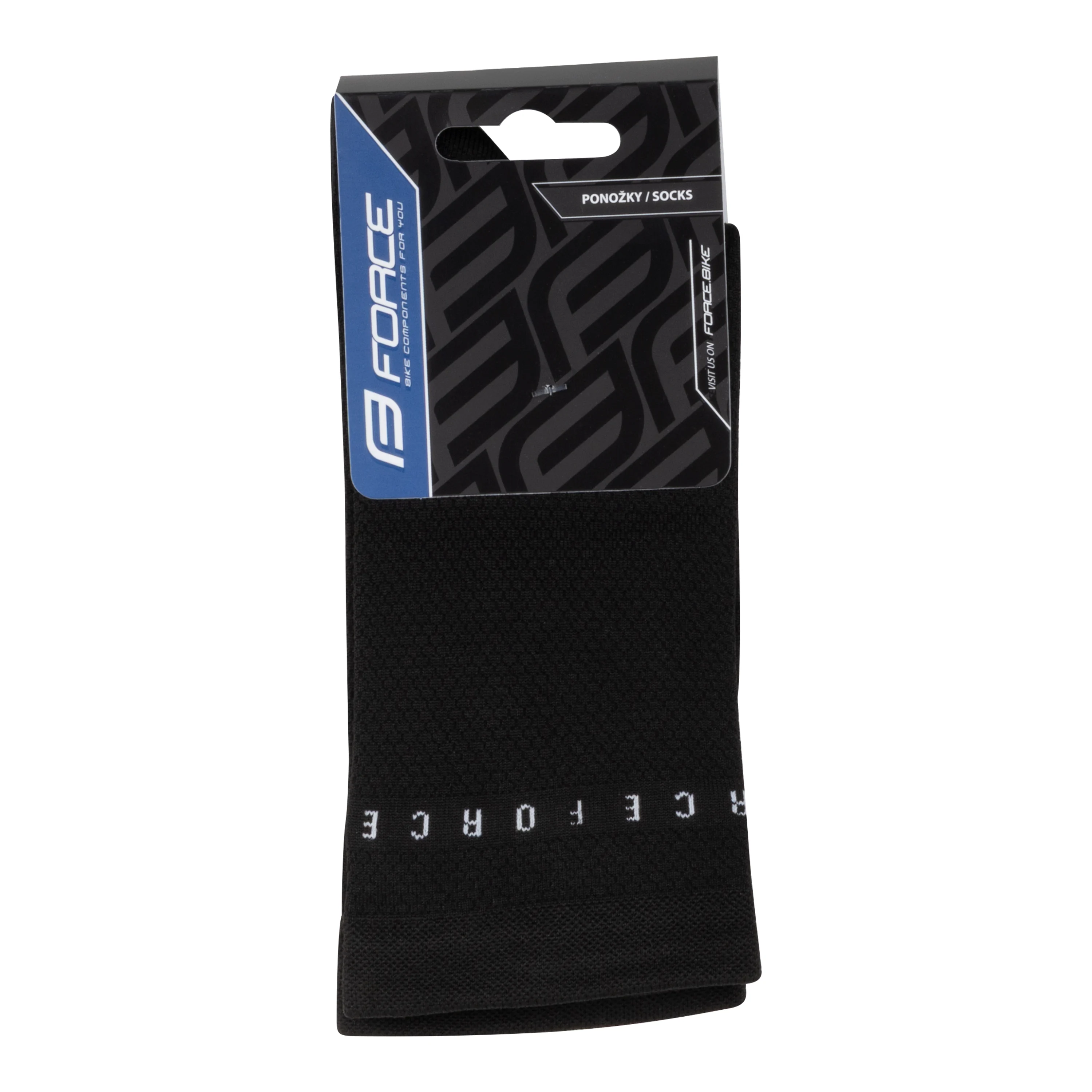 ponožky FORCE SMACK, černé L-XL/42-46