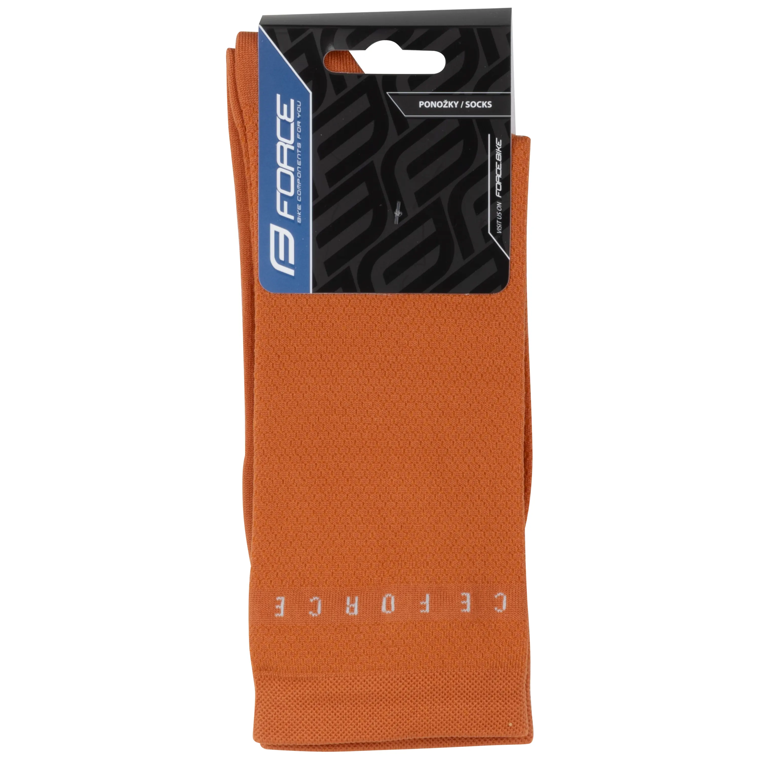 ponožky FORCE SMACK, cihlové L-XL/42-46