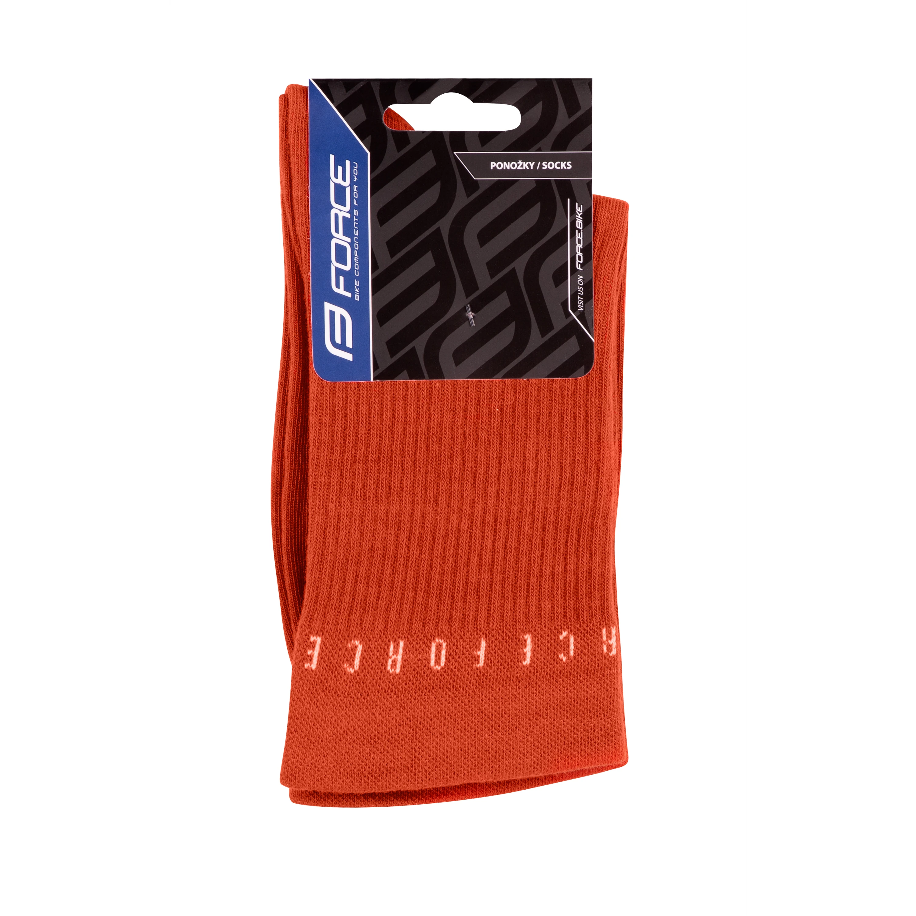 ponožky FORCE SNAP, oranžové S-M/36-41